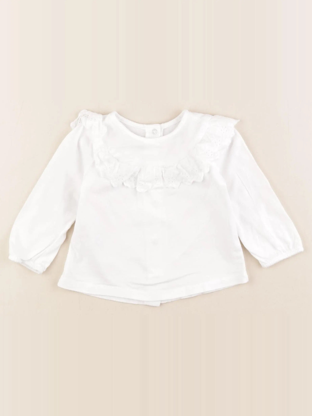 Vertbaudet - tee-shirt blanc - 12 mois
