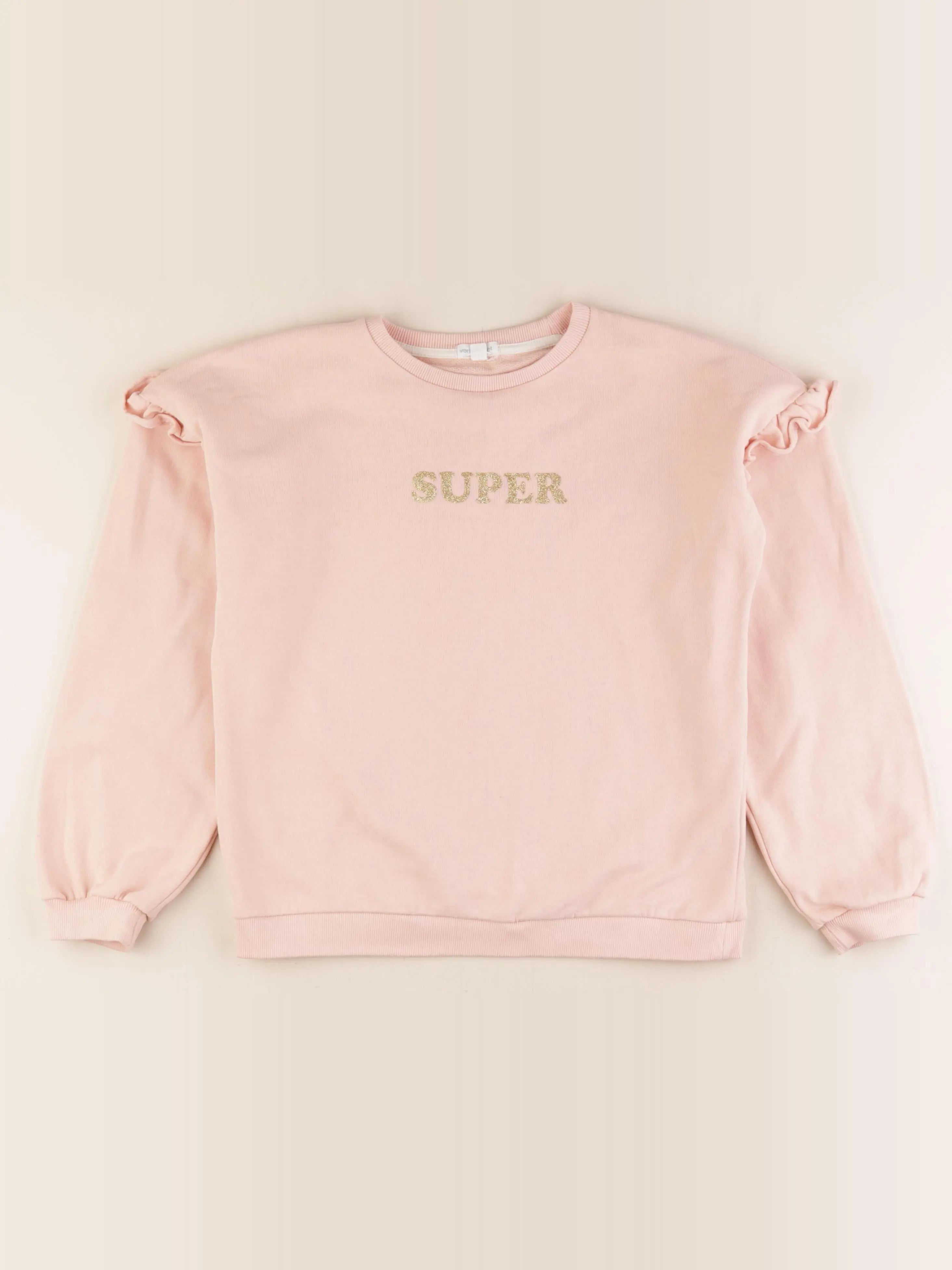 Vertbaudet - sweat rose - 12 ans