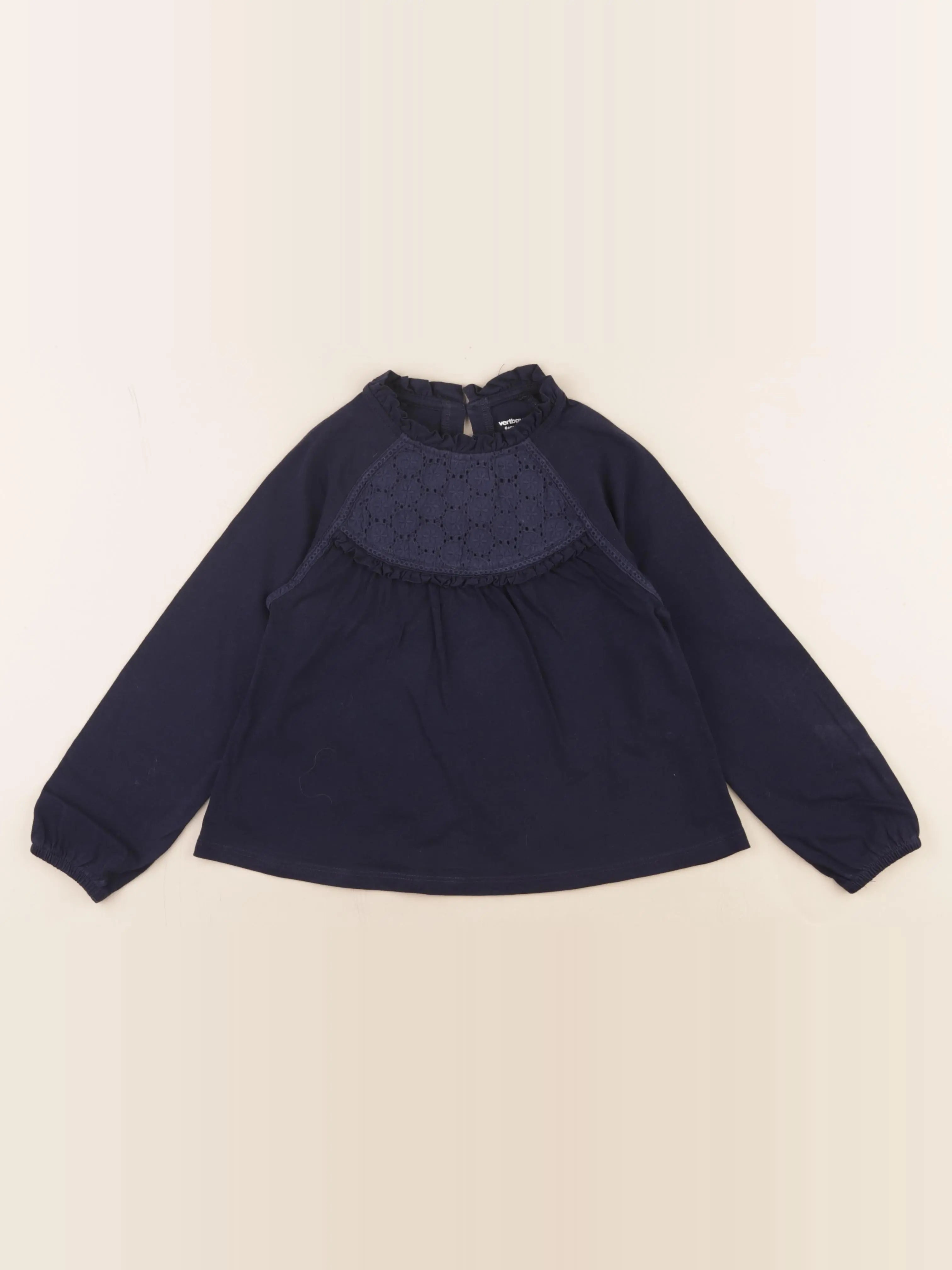 Vertbaudet - tee-shirt bleu - 6 ans