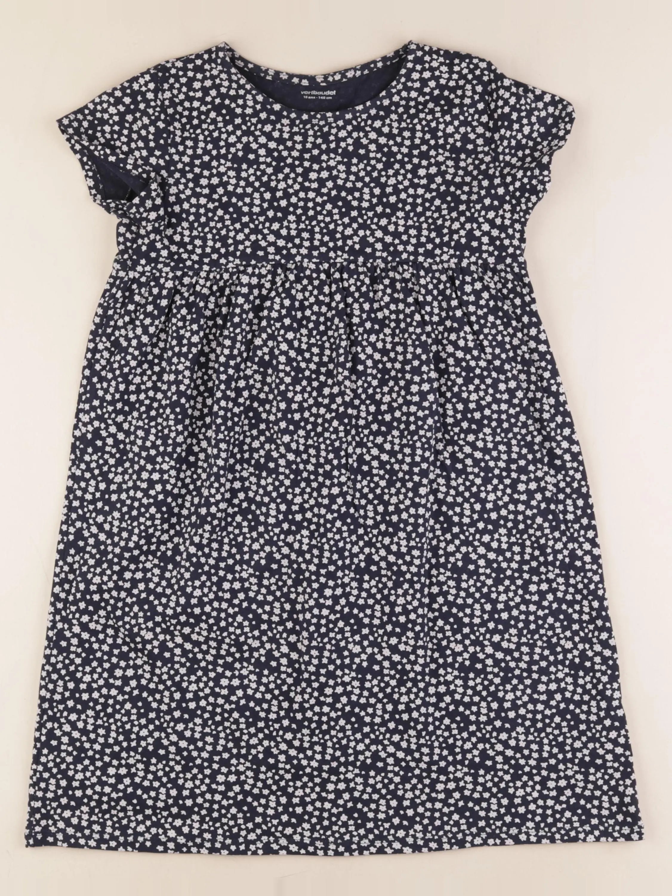 Vertbaudet - robe bleu - 10 ans