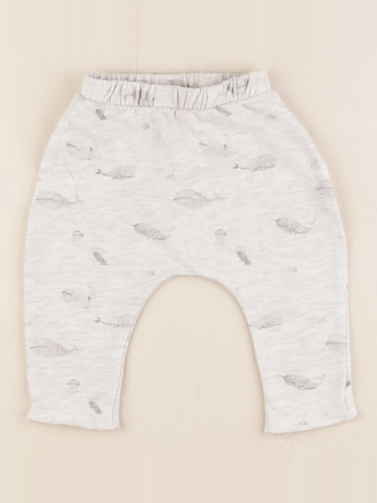 Vertbaudet - sarouel gris - 1 mois