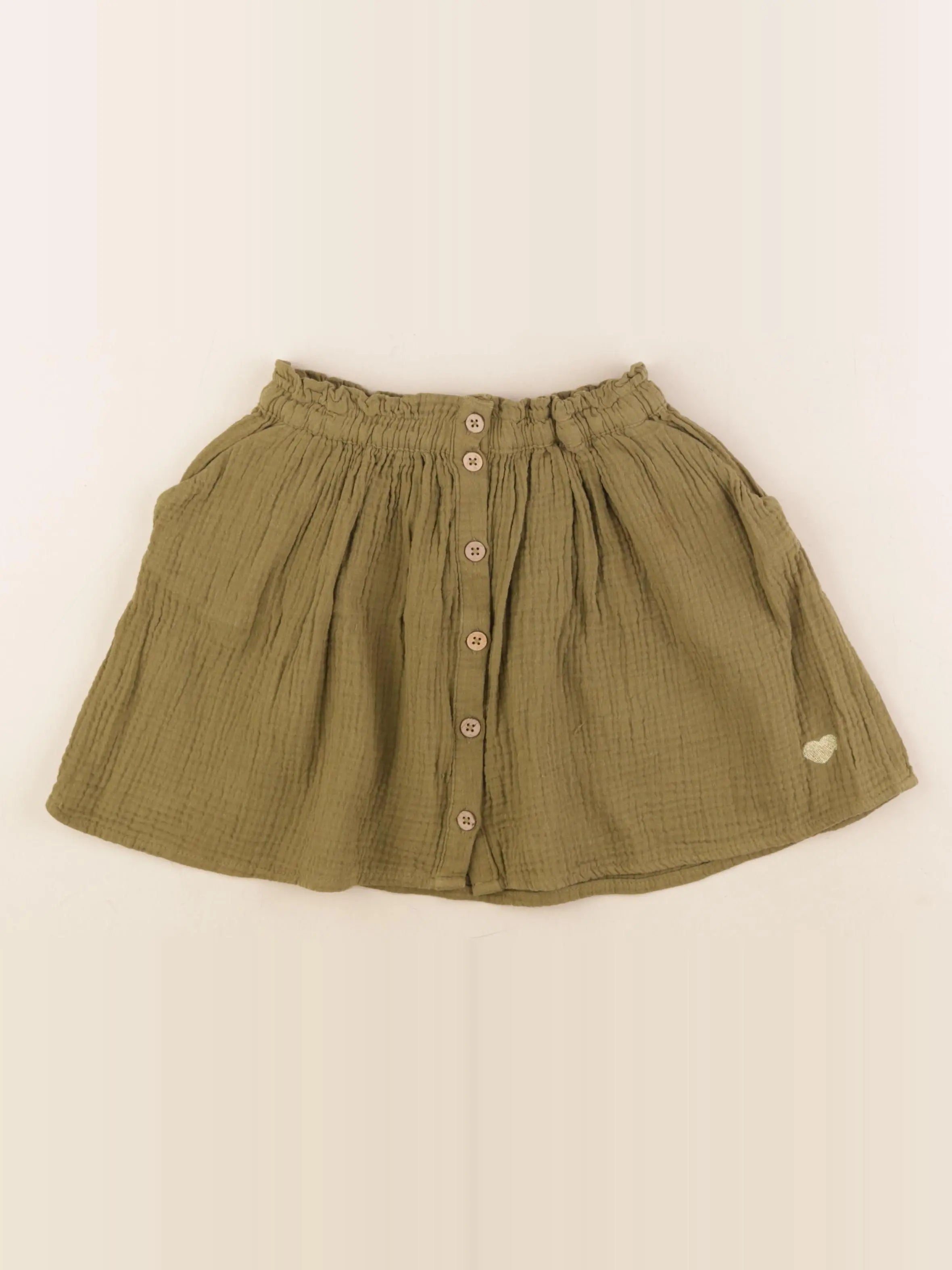 Vertbaudet - jupe vert - 7 ans