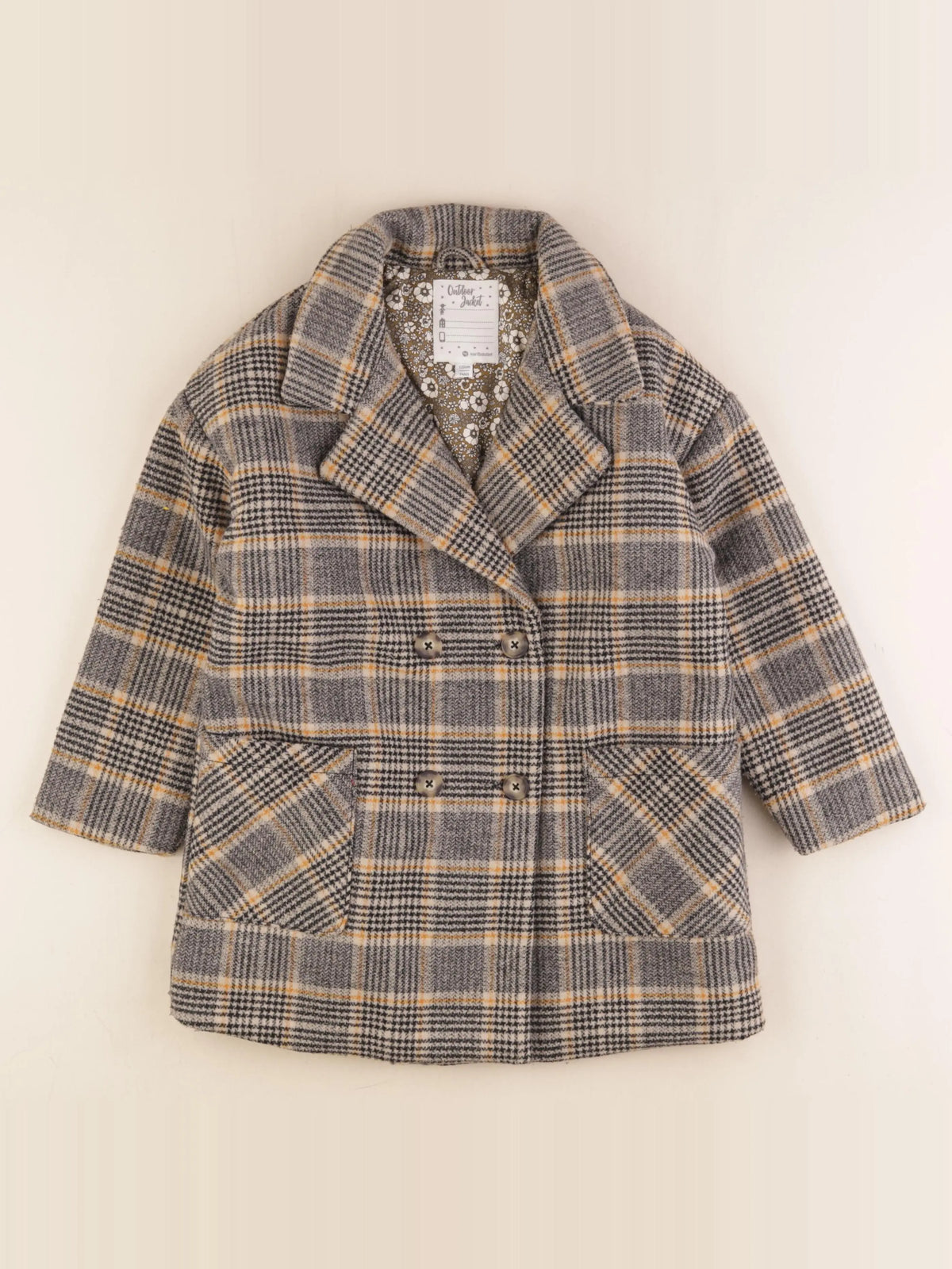 Vertbaudet - manteau multicolore - 7 ans