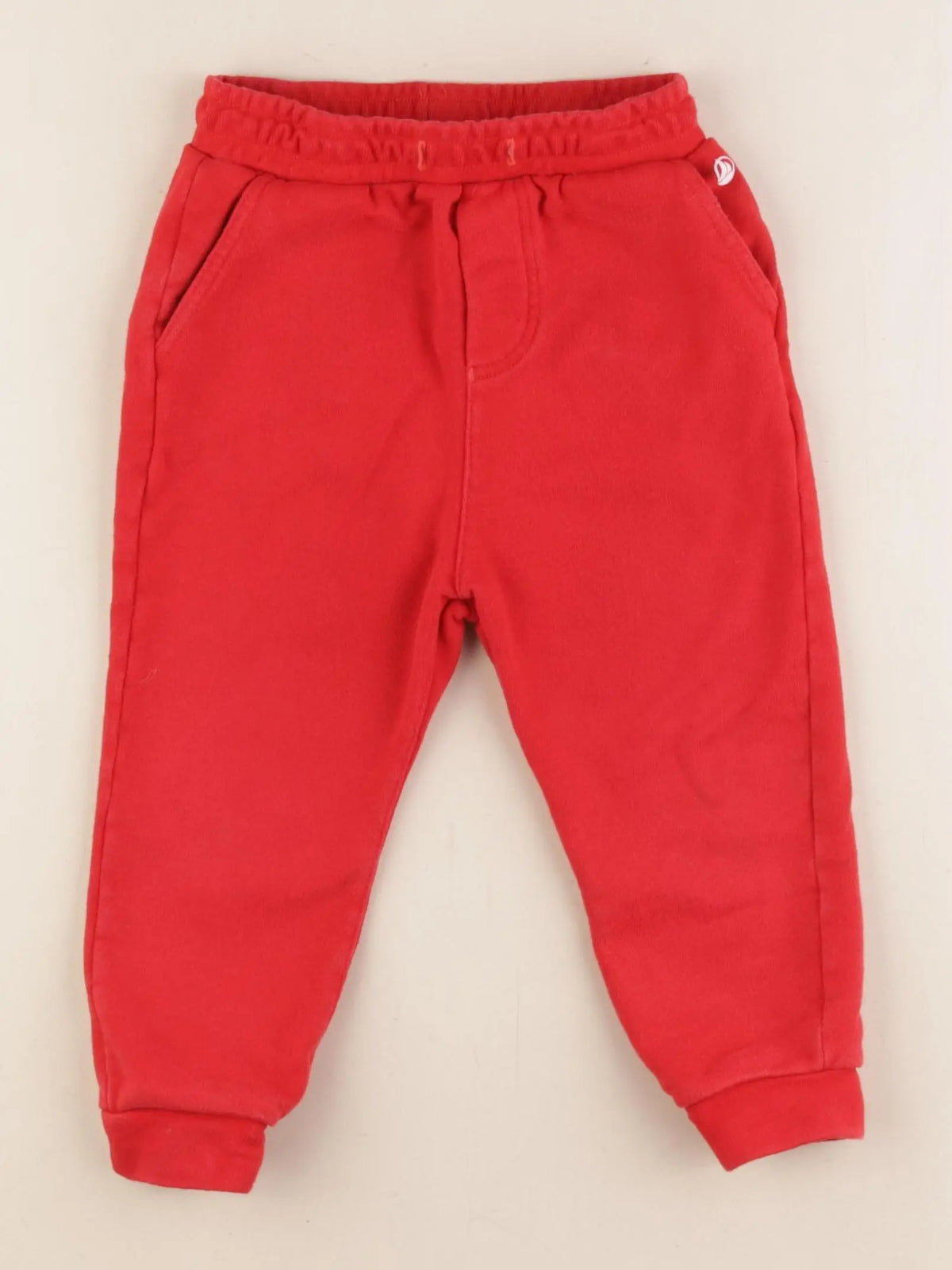 Petit Bateau - pantalon rouge - 3 ans