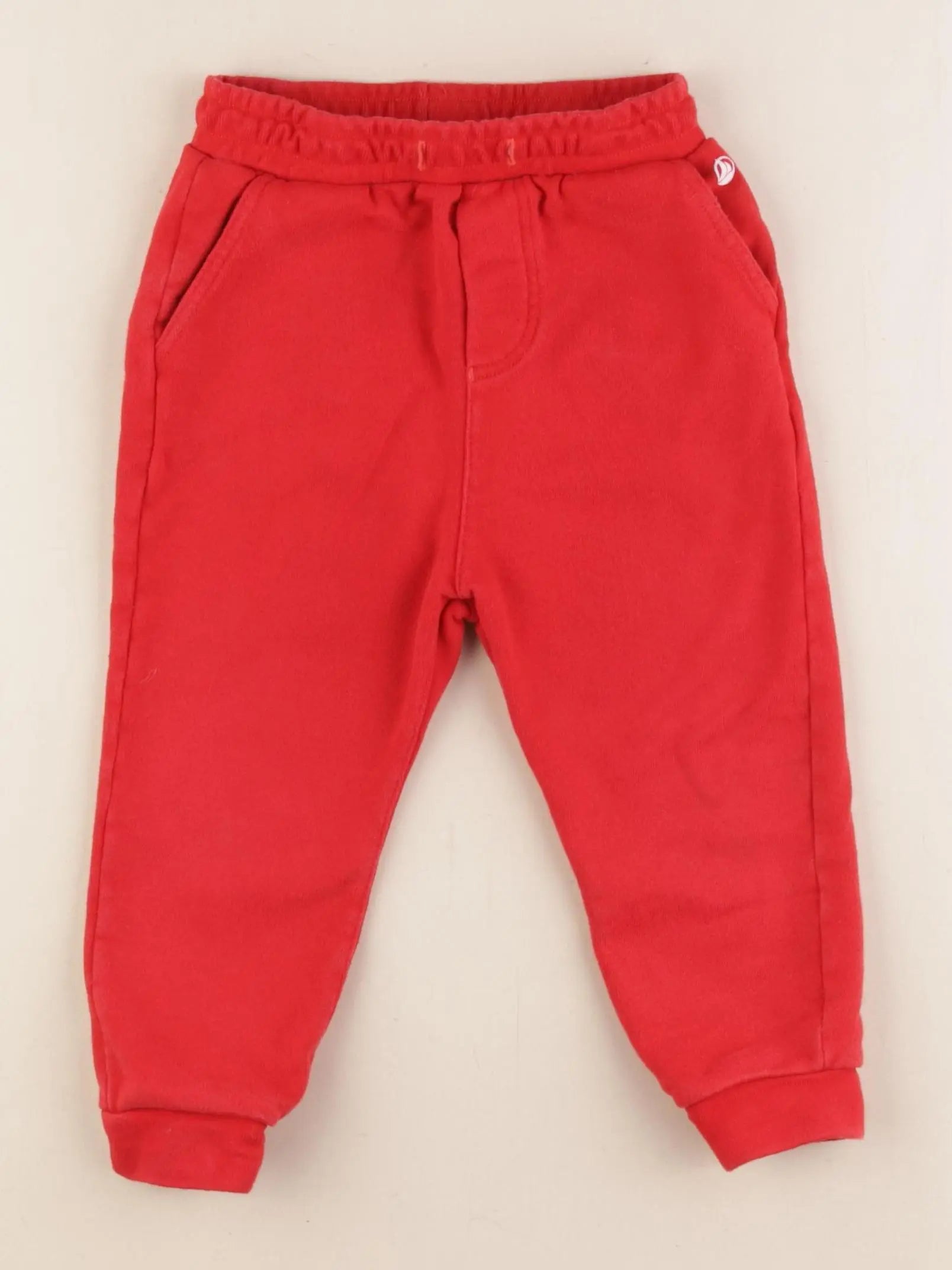 Petit Bateau - pantalon rouge - 3 ans
