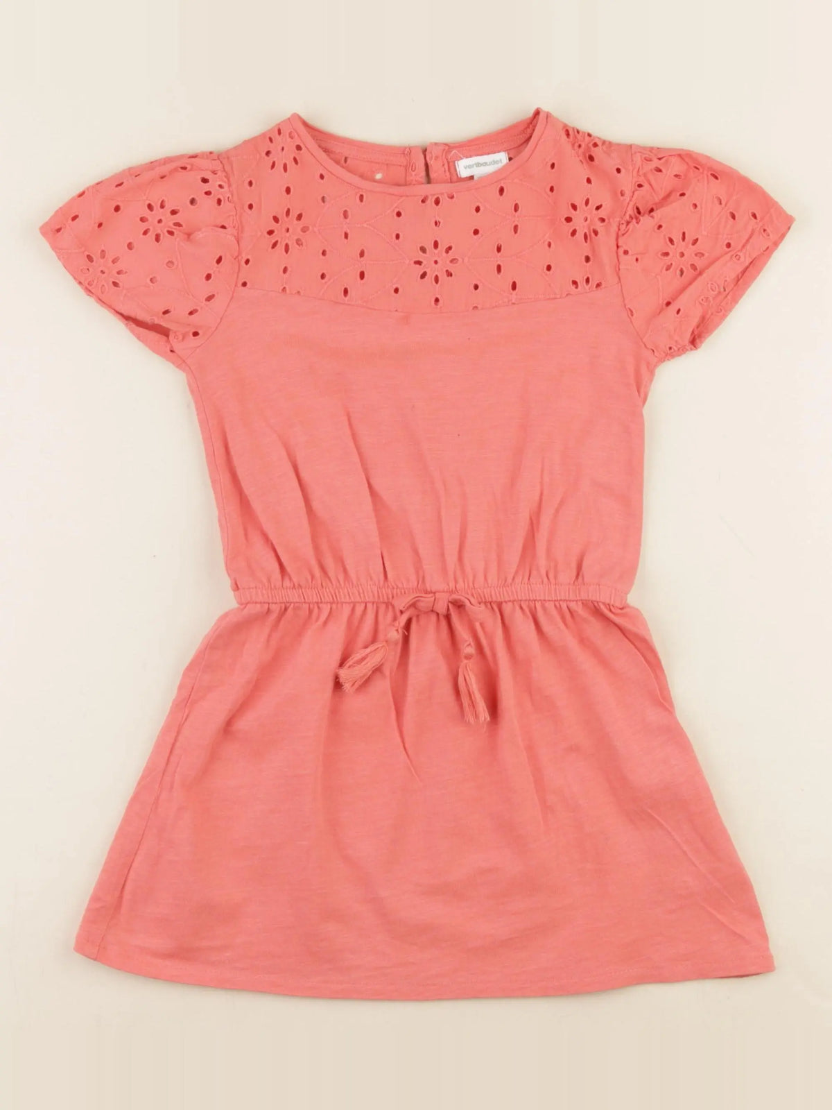 Vertbaudet - robe orange - 4 ans