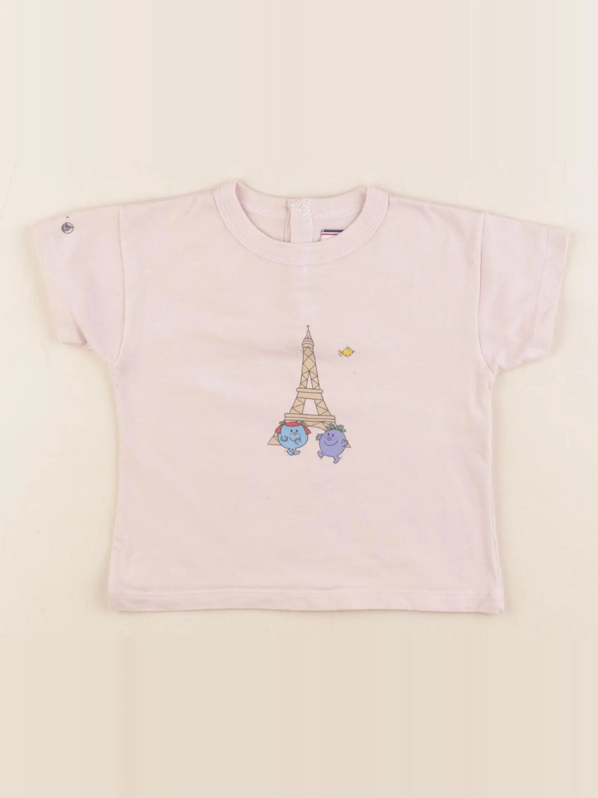 Petit Bateau - tee-shirt rose - 12 mois