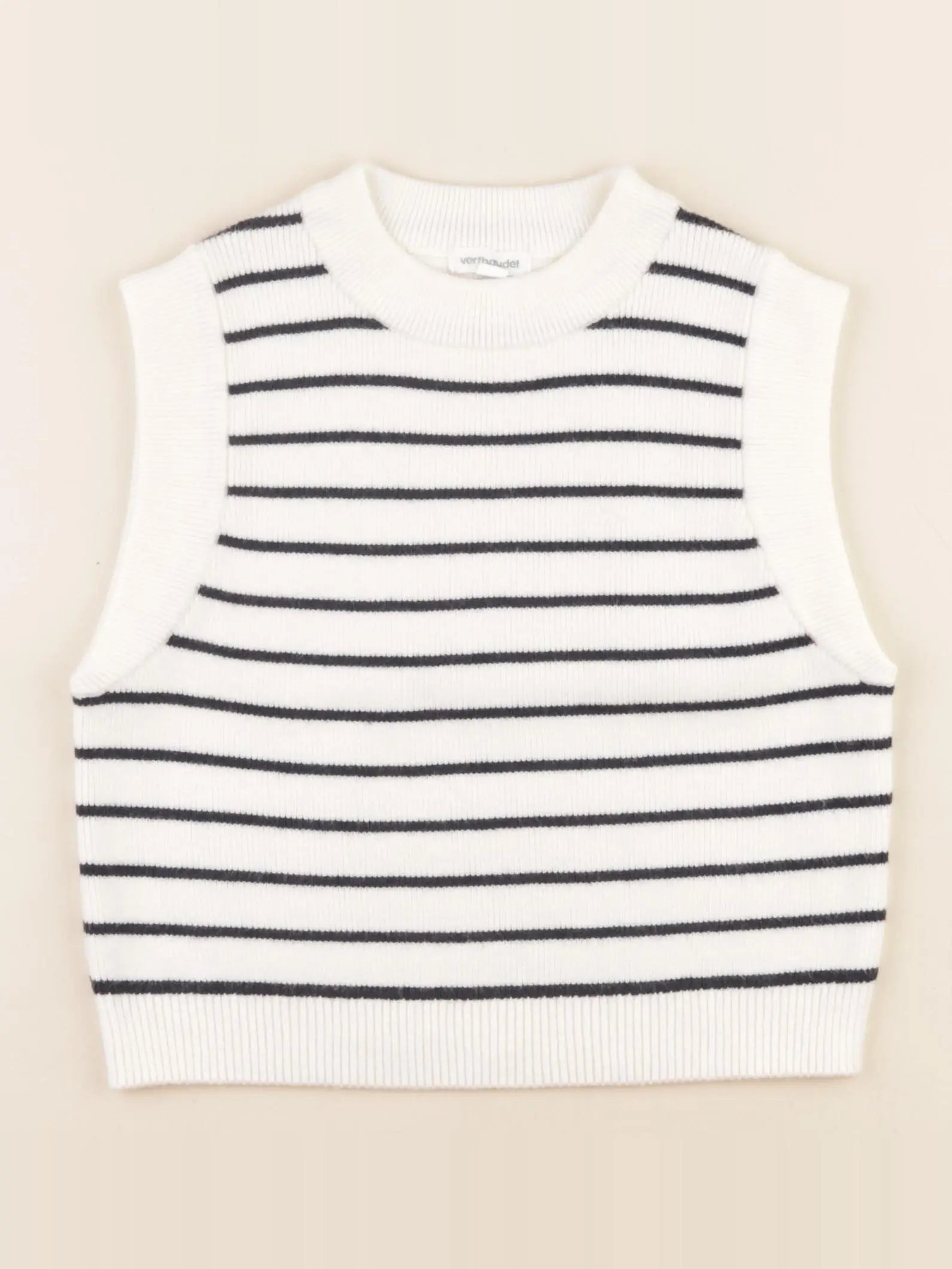 Vertbaudet - pull blanc, bleu - 6 ans