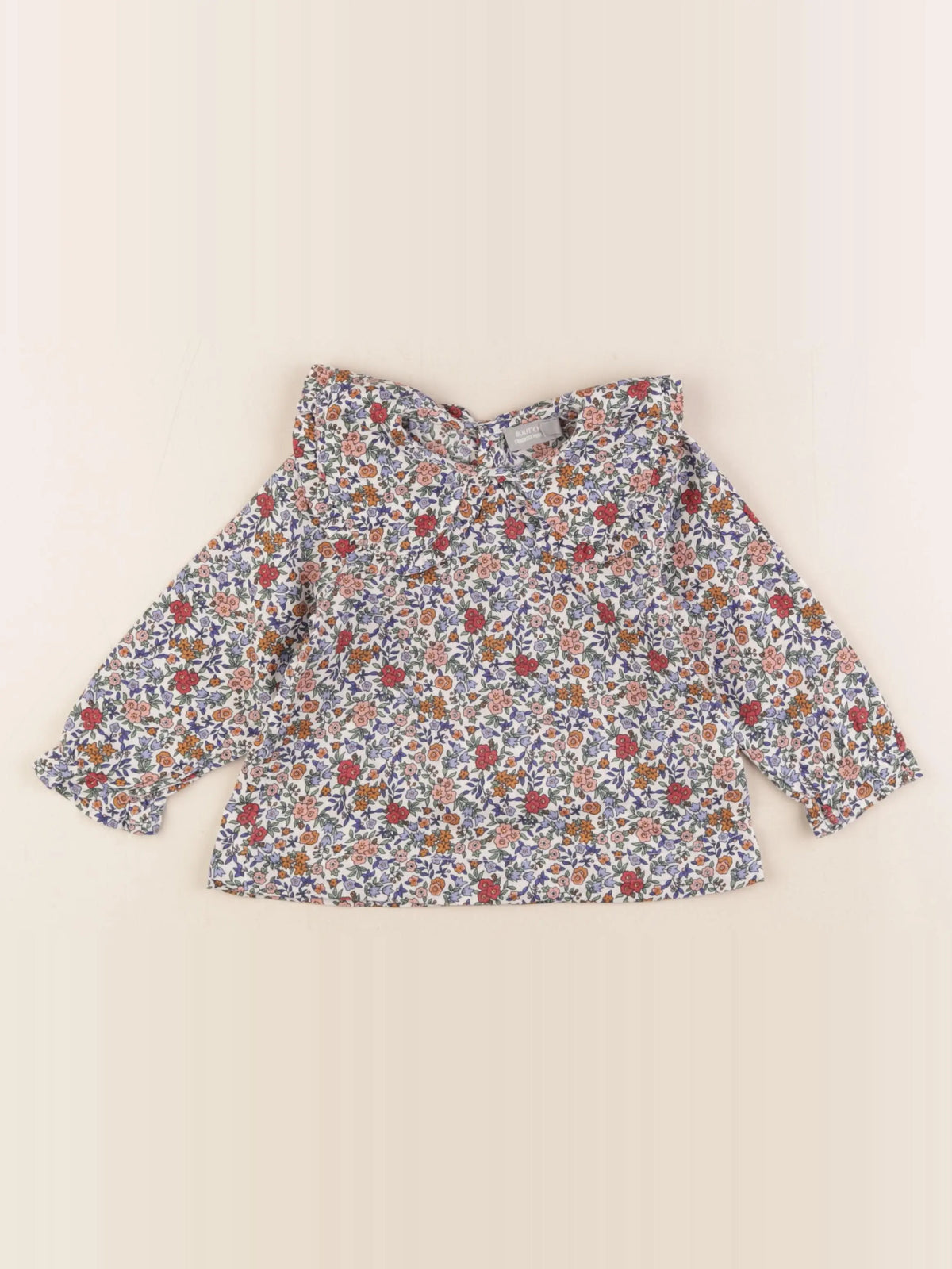 Boutchou - blouse multicolore - 12 mois