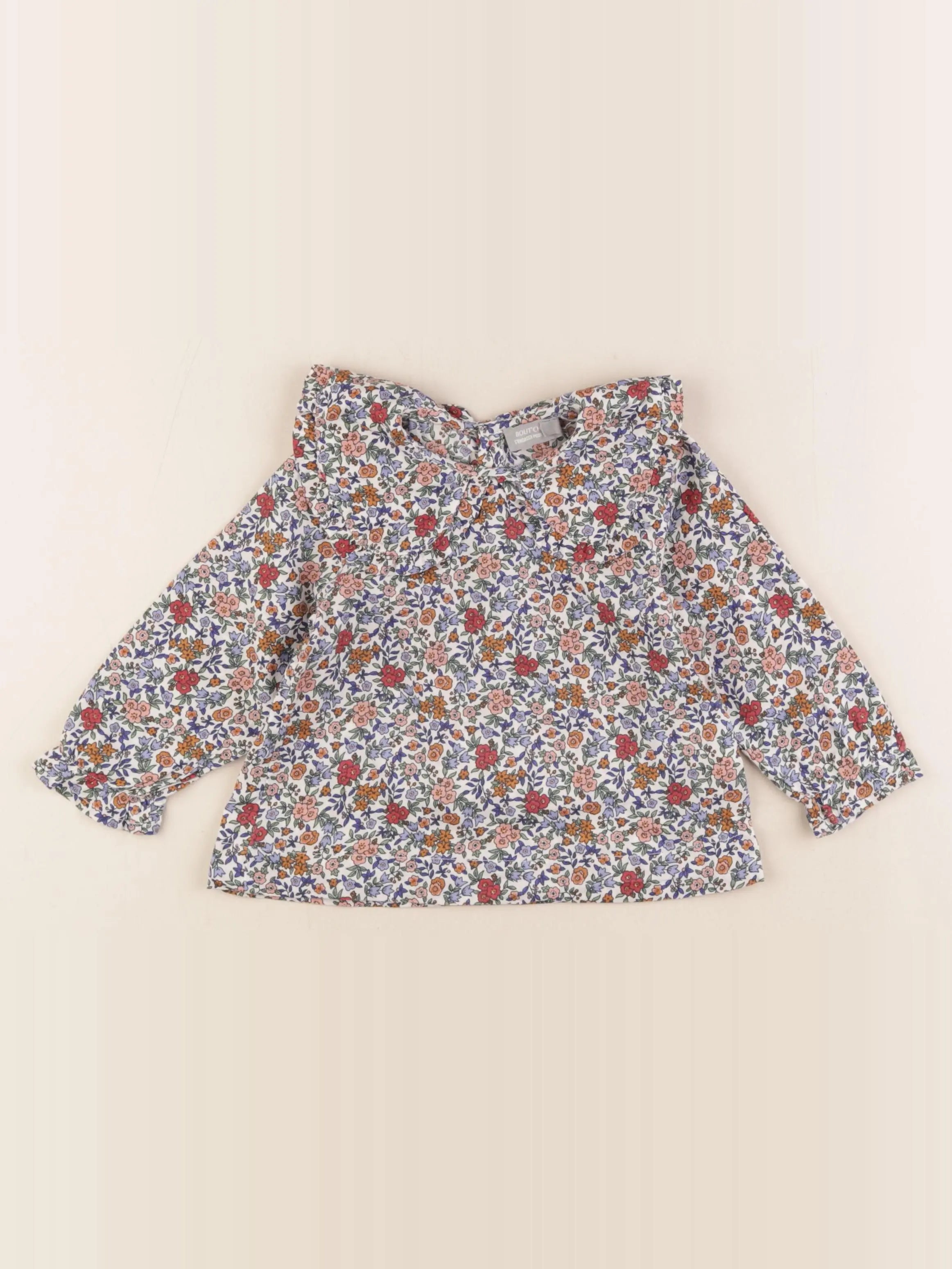 Boutchou - blouse multicolore - 12 mois