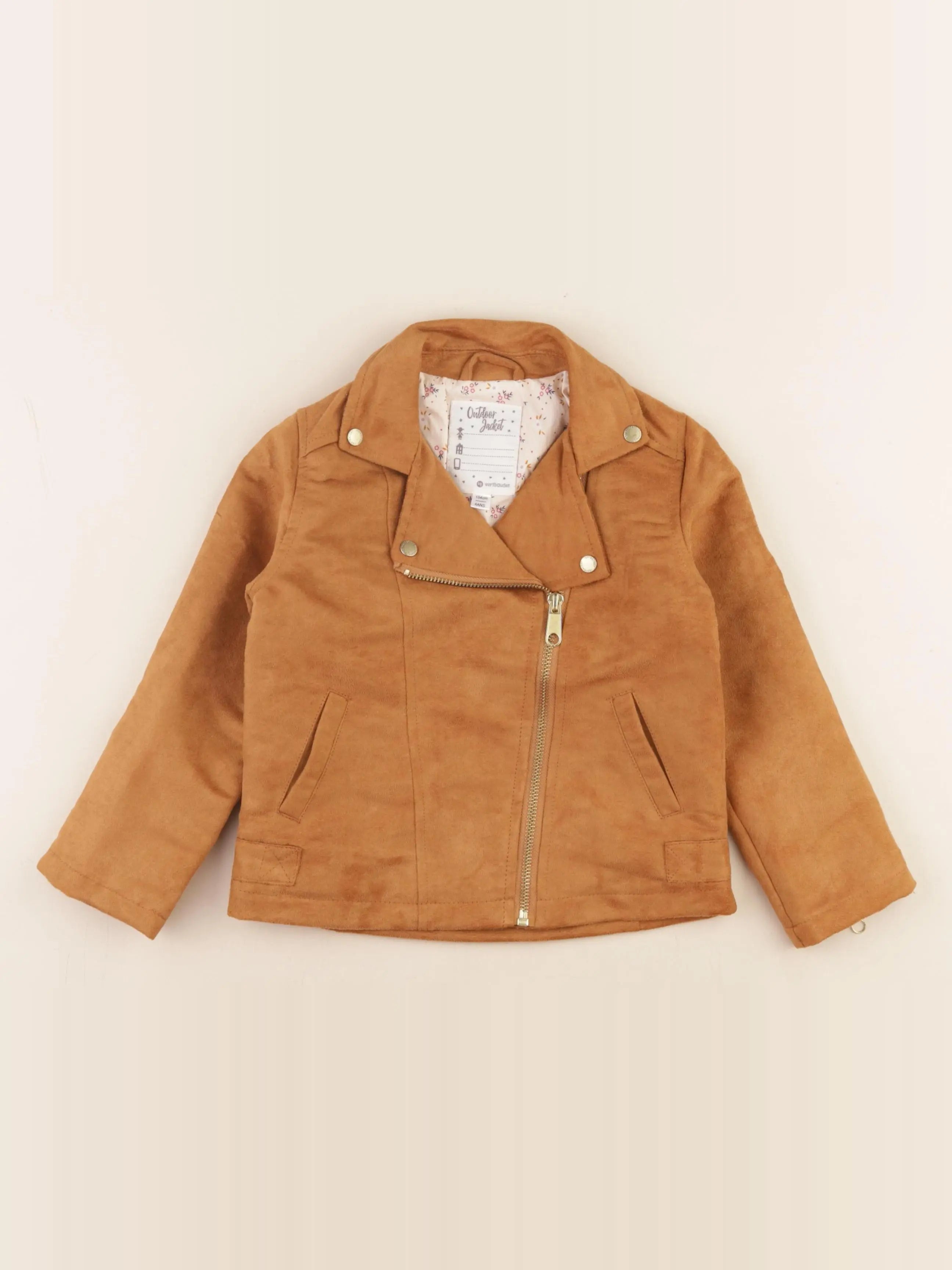 Vertbaudet - veste marron - 4 ans