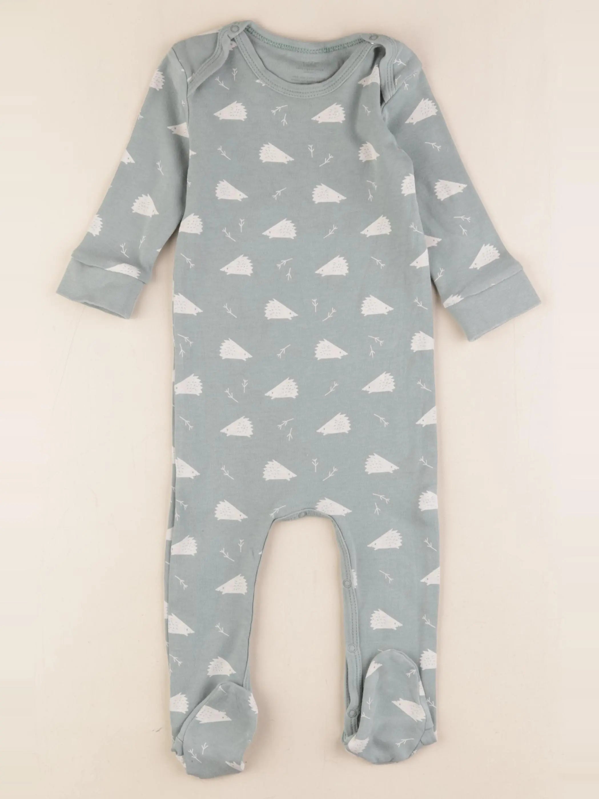 Fresk - pyjama coton vert - 6/12 mois