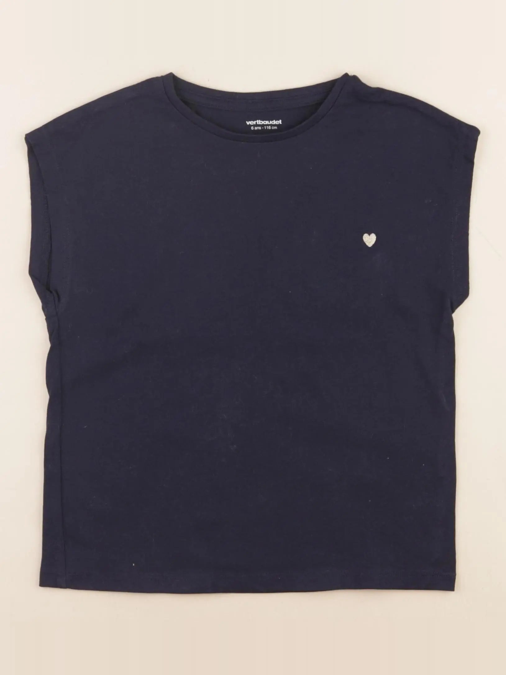 Vertbaudet - tee-shirt bleu - 6 ans