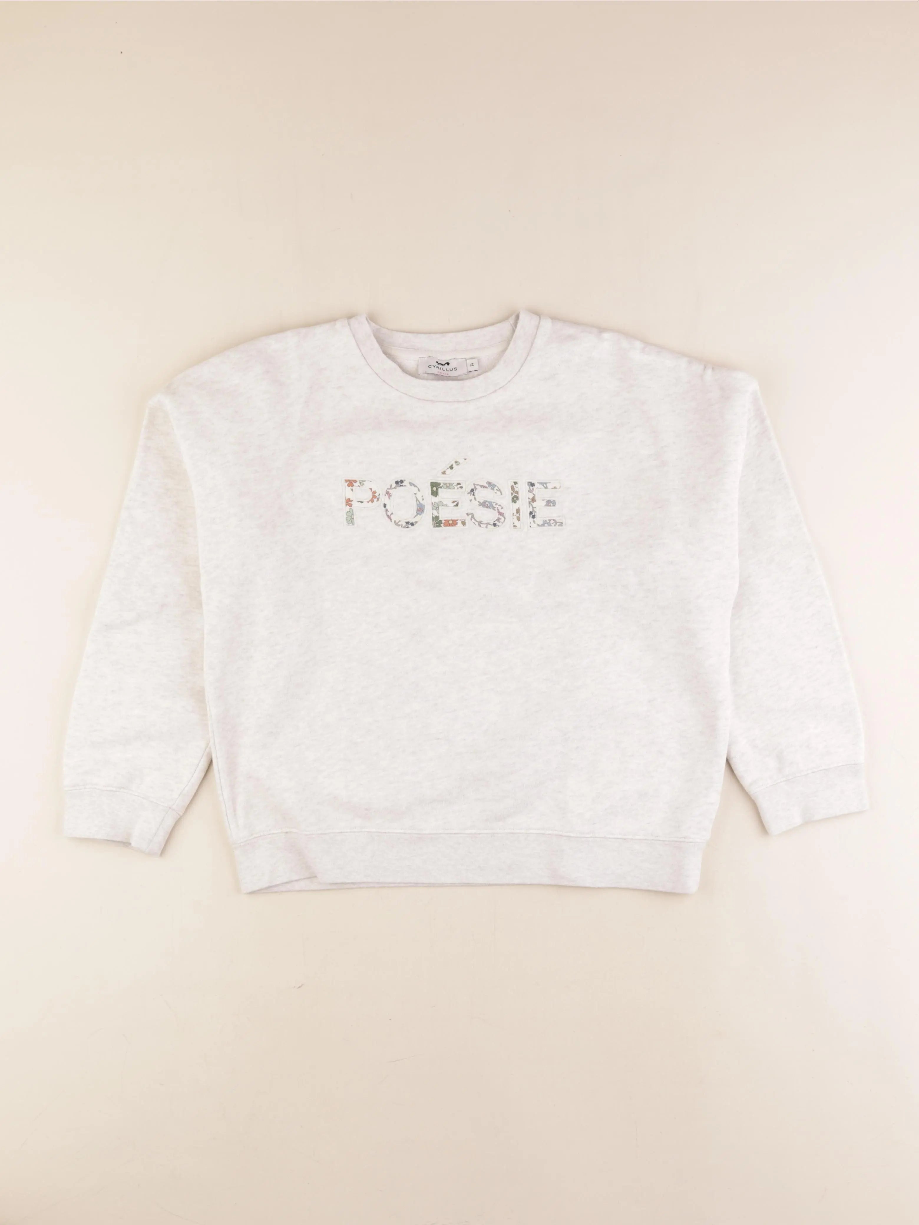 Cyrillus - sweat gris - 12 ans