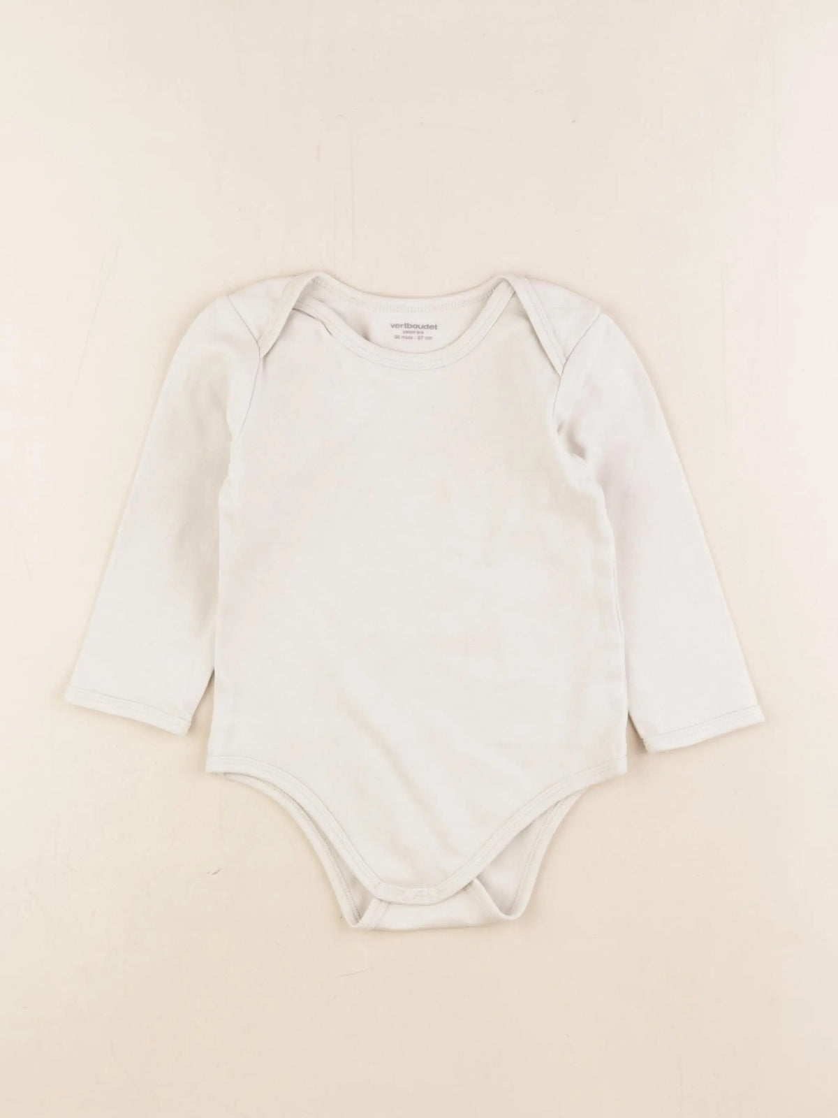 Vertbaudet - body beige - 36 mois