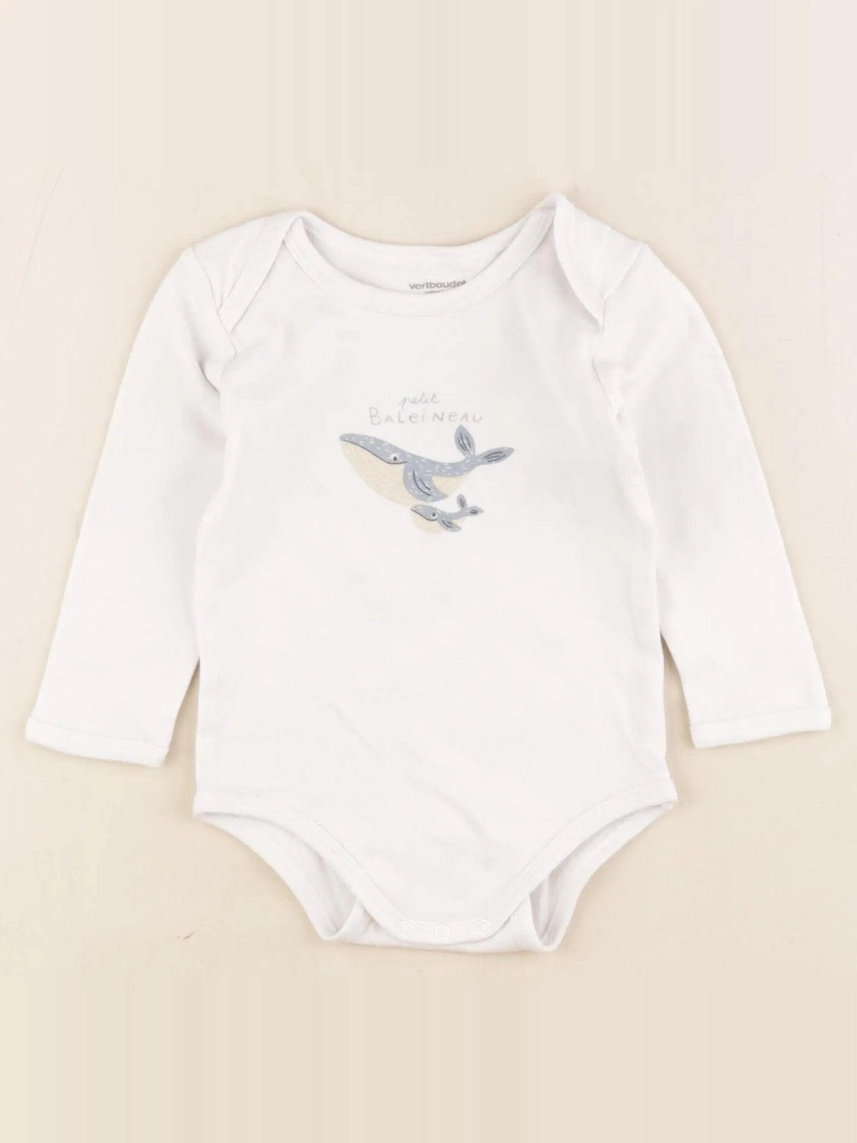 Vertbaudet - body blanc - 24 mois