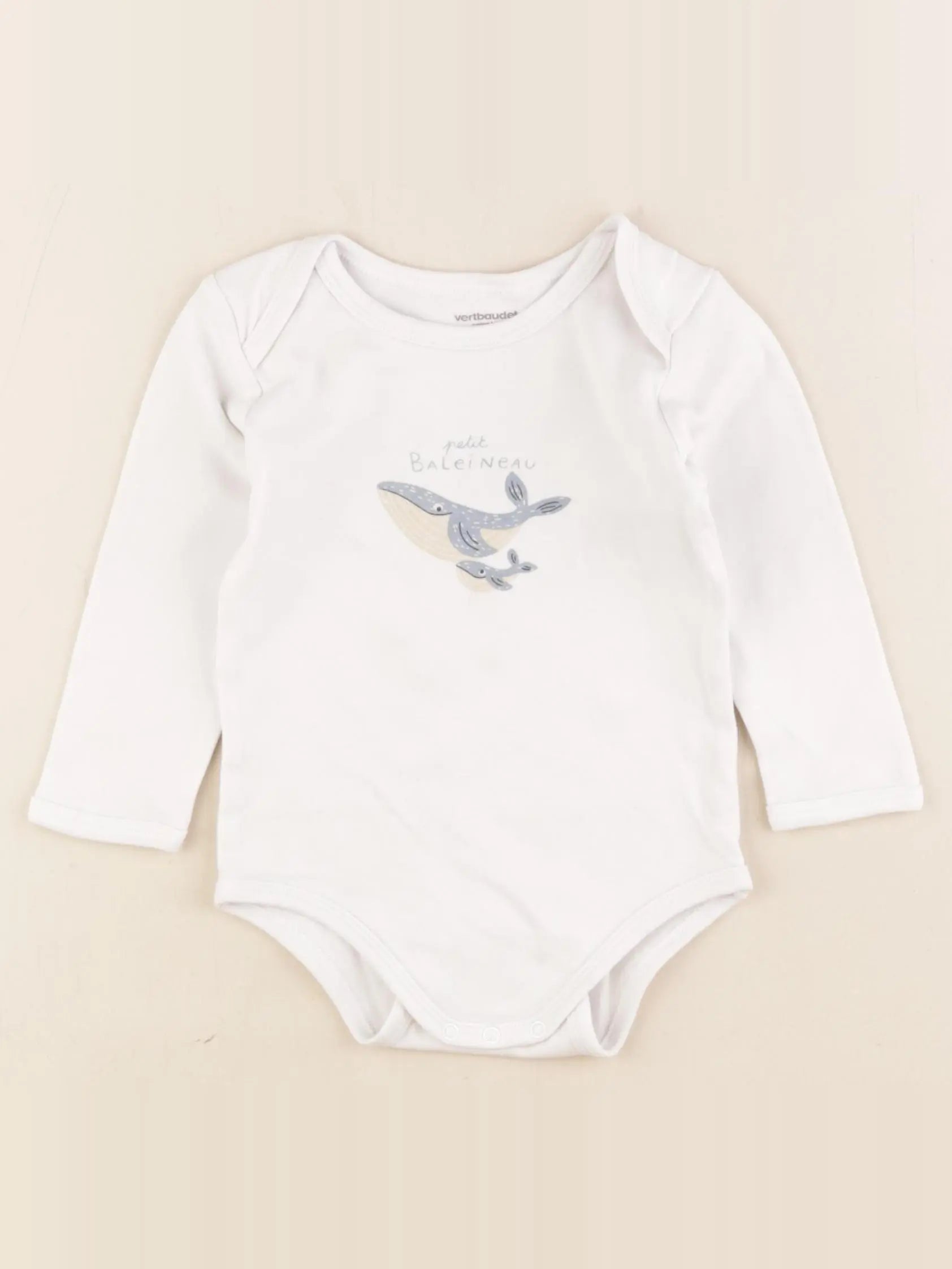 Vertbaudet - body blanc - 24 mois