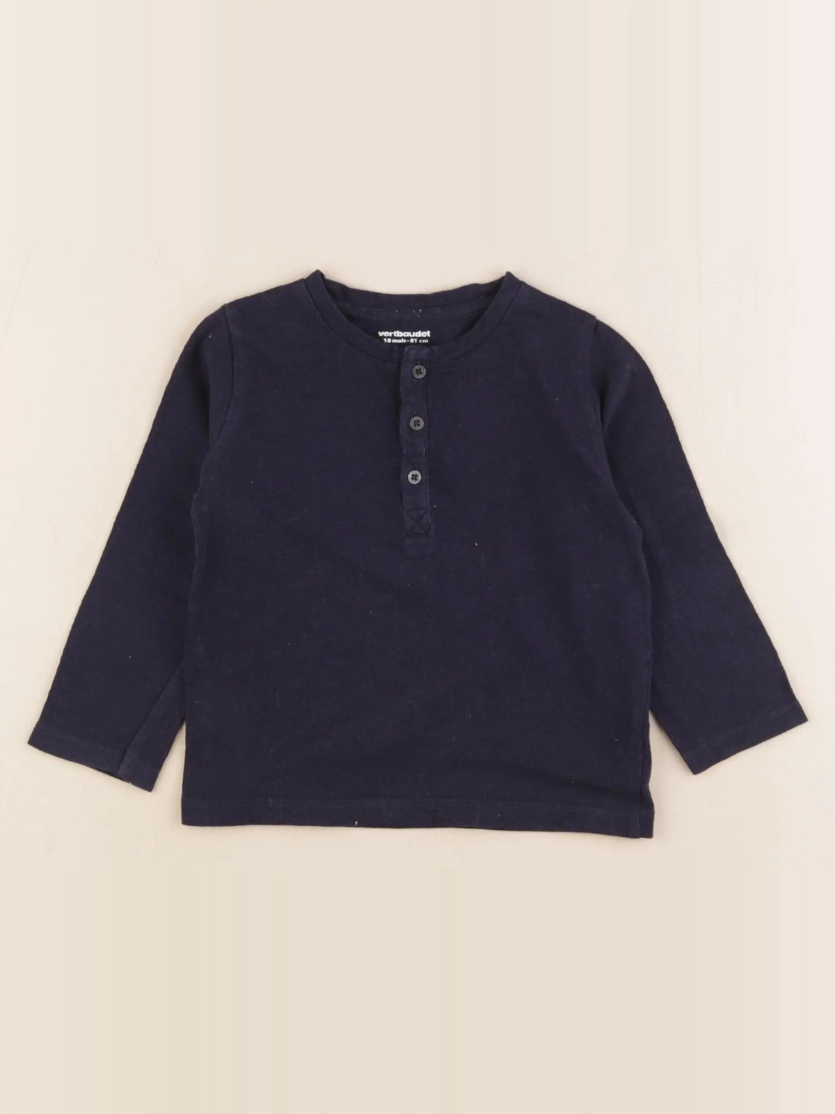 Vertbaudet - tee-shirt bleu - 18 mois