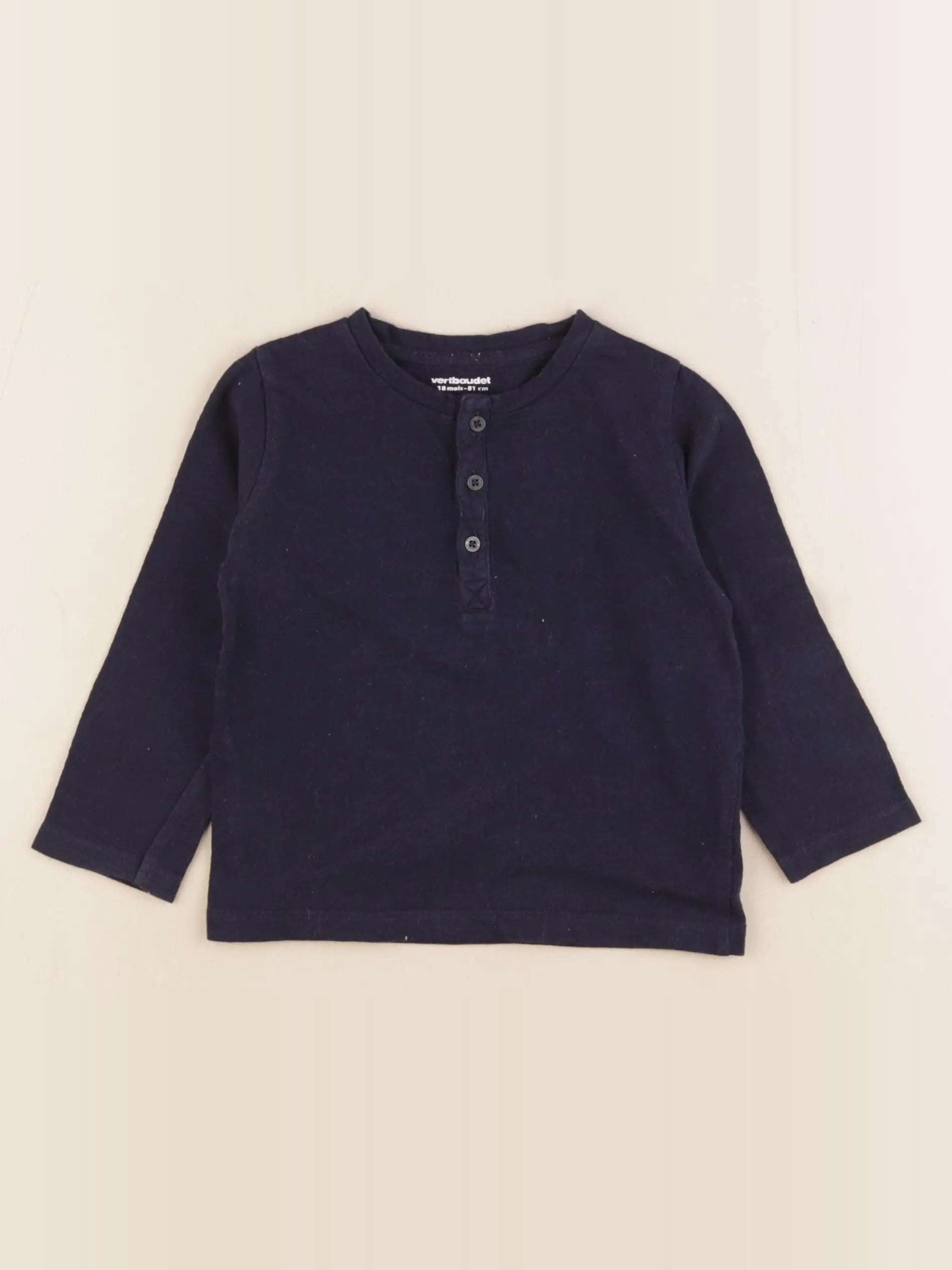 Vertbaudet - tee-shirt bleu - 18 mois