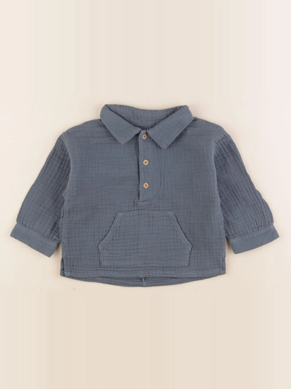 Vertbaudet - chemise bleu - 18 mois