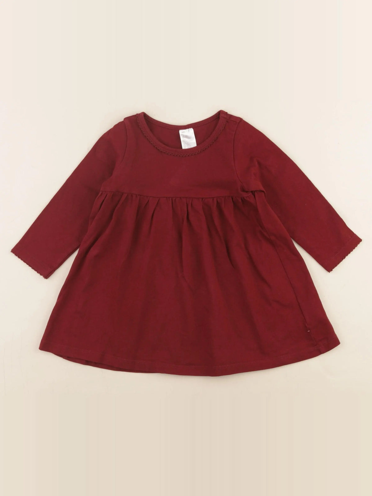 H&M - robe rouge - 9/12 mois