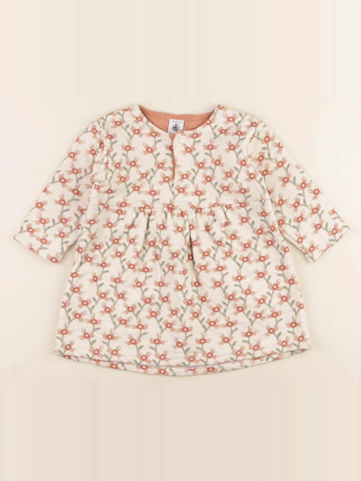 Petit Bateau - robe multicolore - 18 mois
