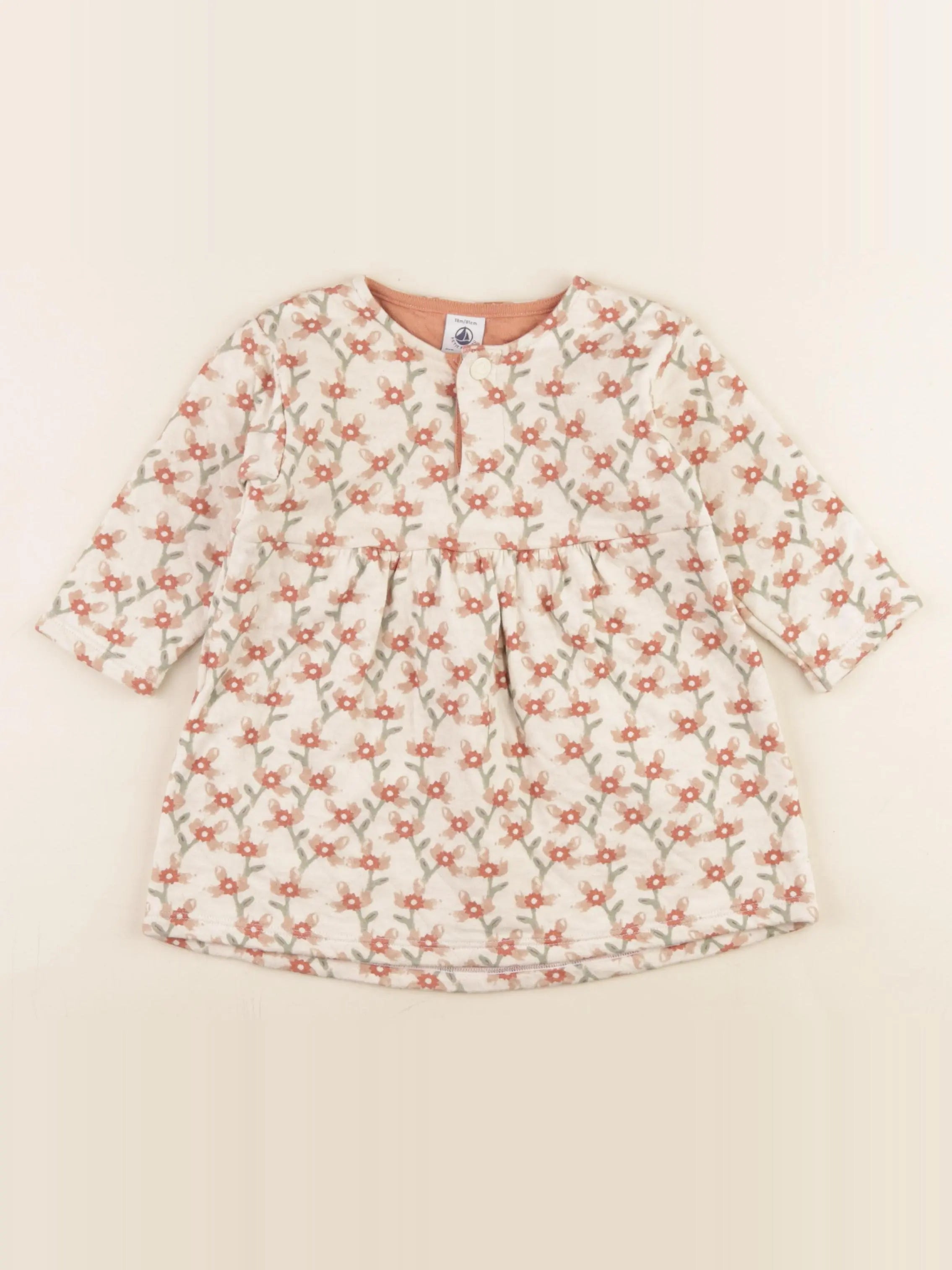 Petit Bateau - robe multicolore - 18 mois