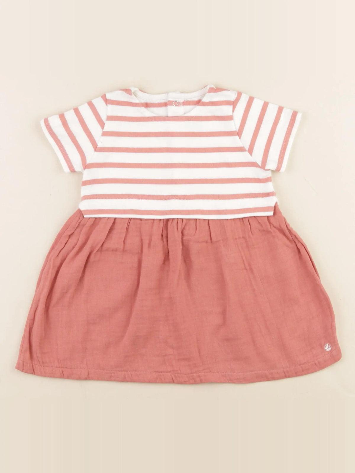 Petit Bateau - robe rouge - 12 mois