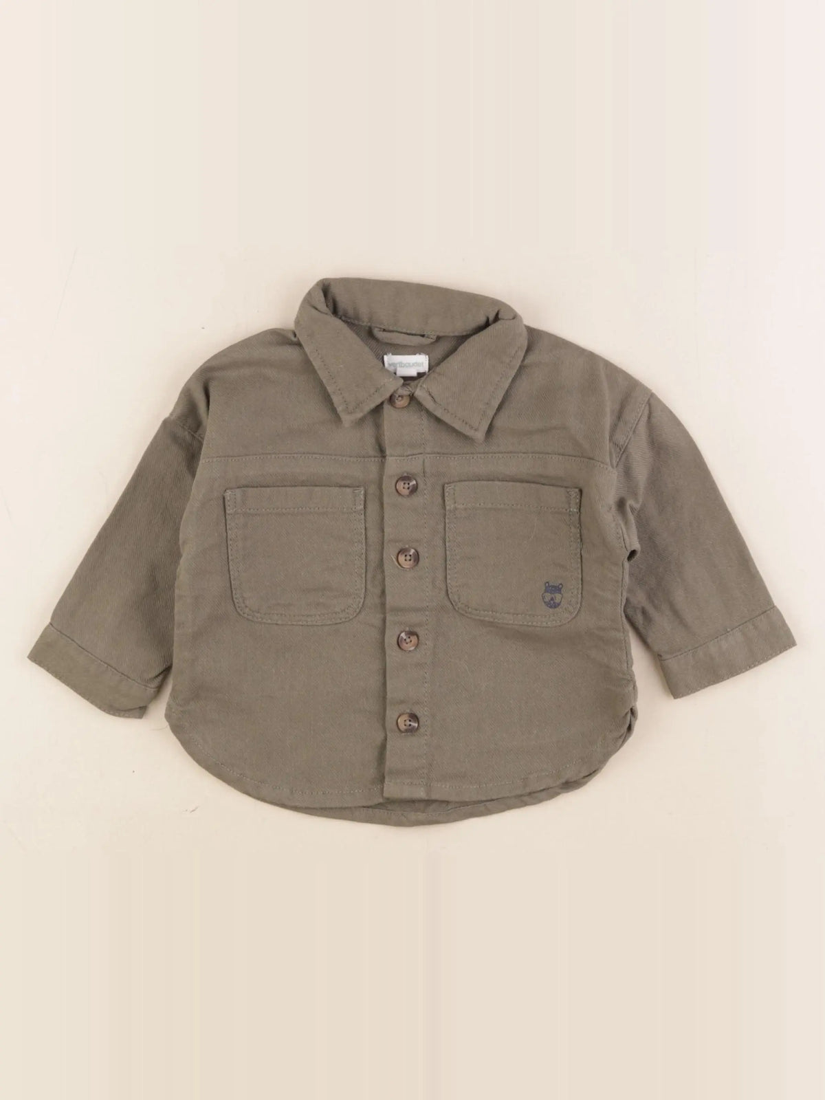 Vertbaudet - veste vert - 9 mois