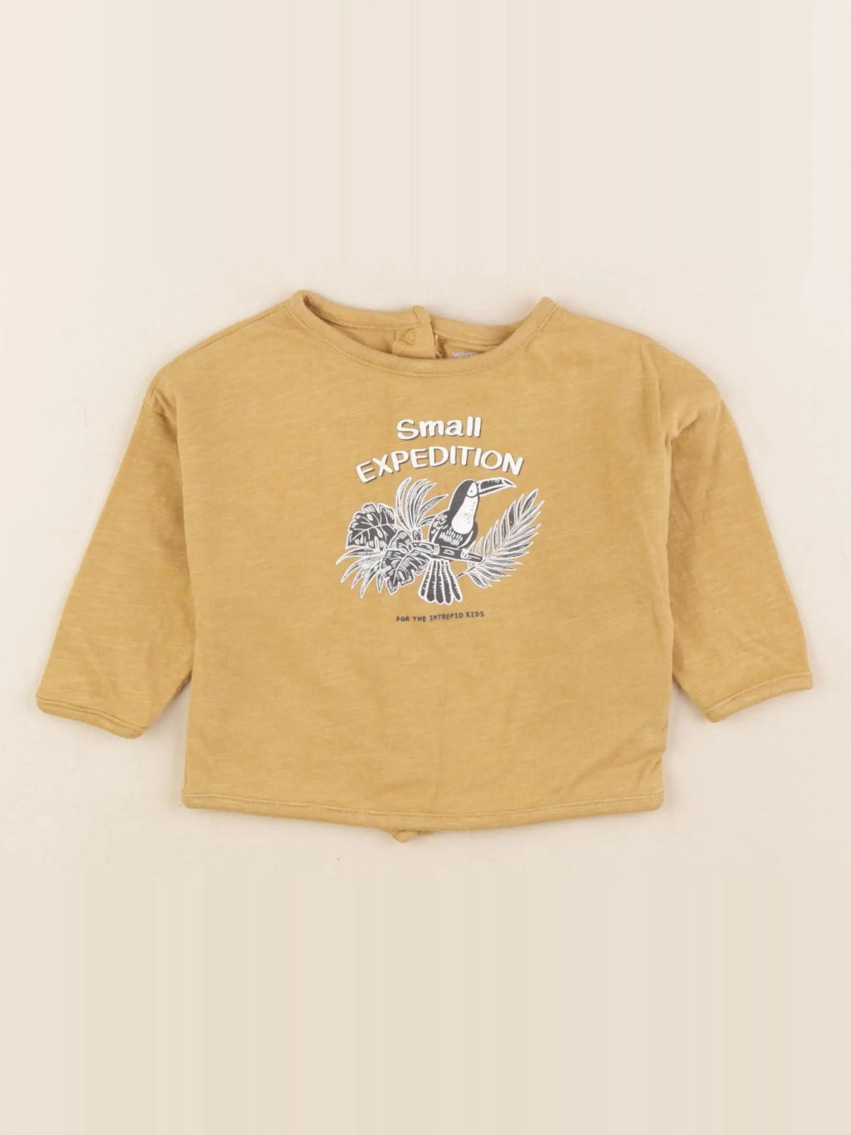 Vertbaudet - tee-shirt jaune - 6 mois