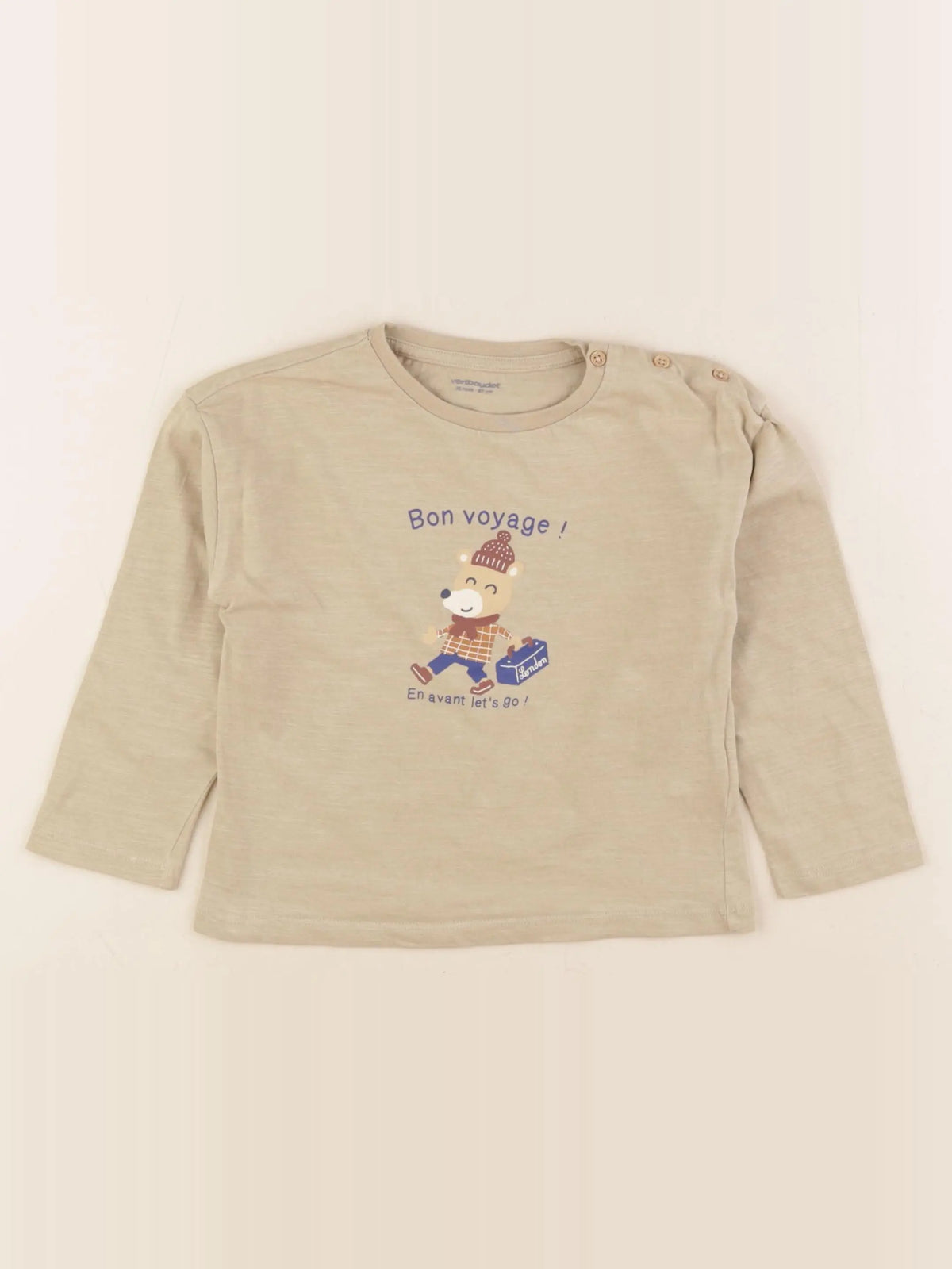 Vertbaudet - tee-shirt vert - 36 mois