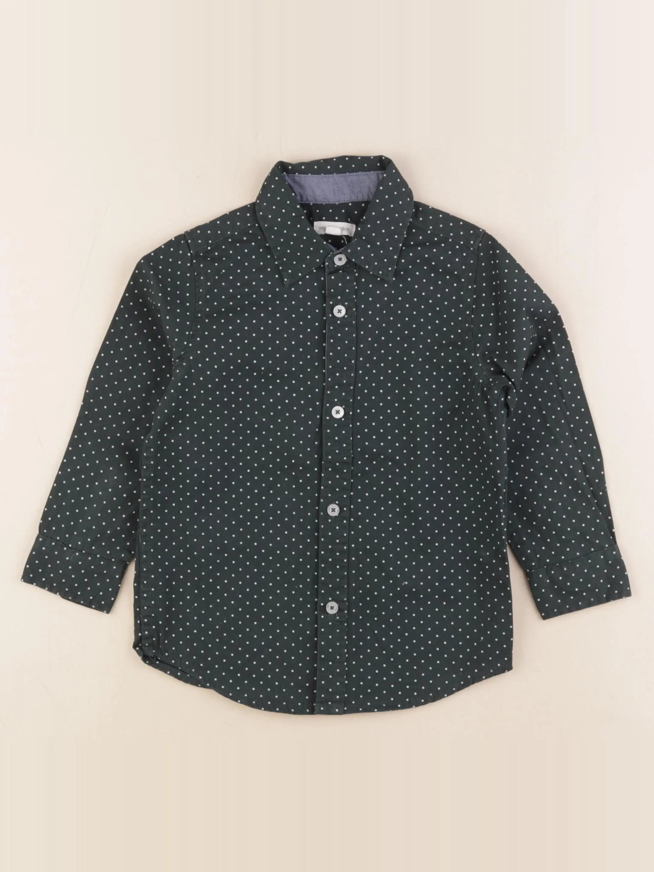 Vertbaudet - chemise vert - 4 ans