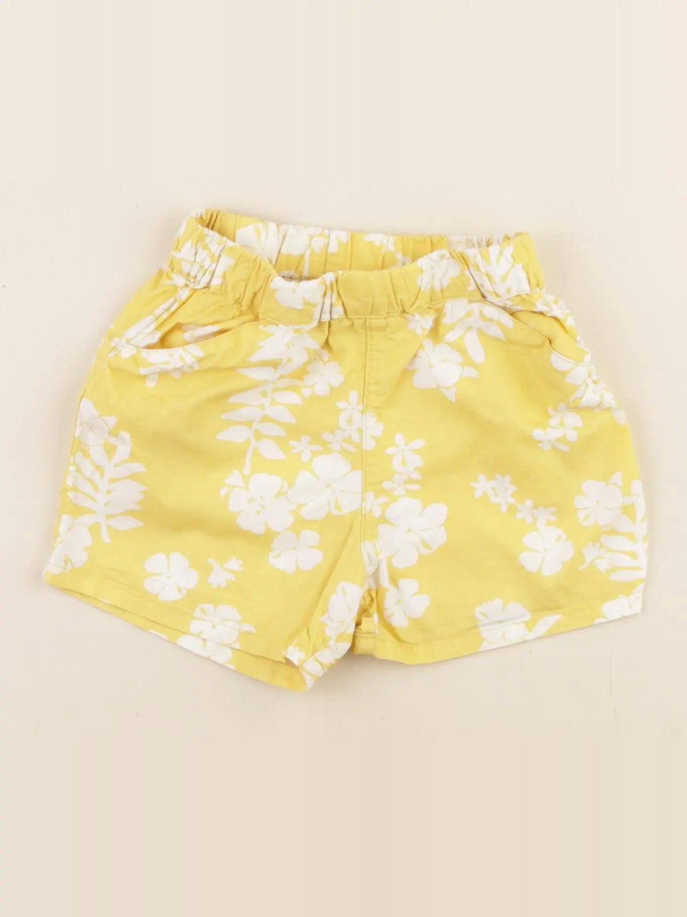 Petit Bateau - short jaune - 24 mois