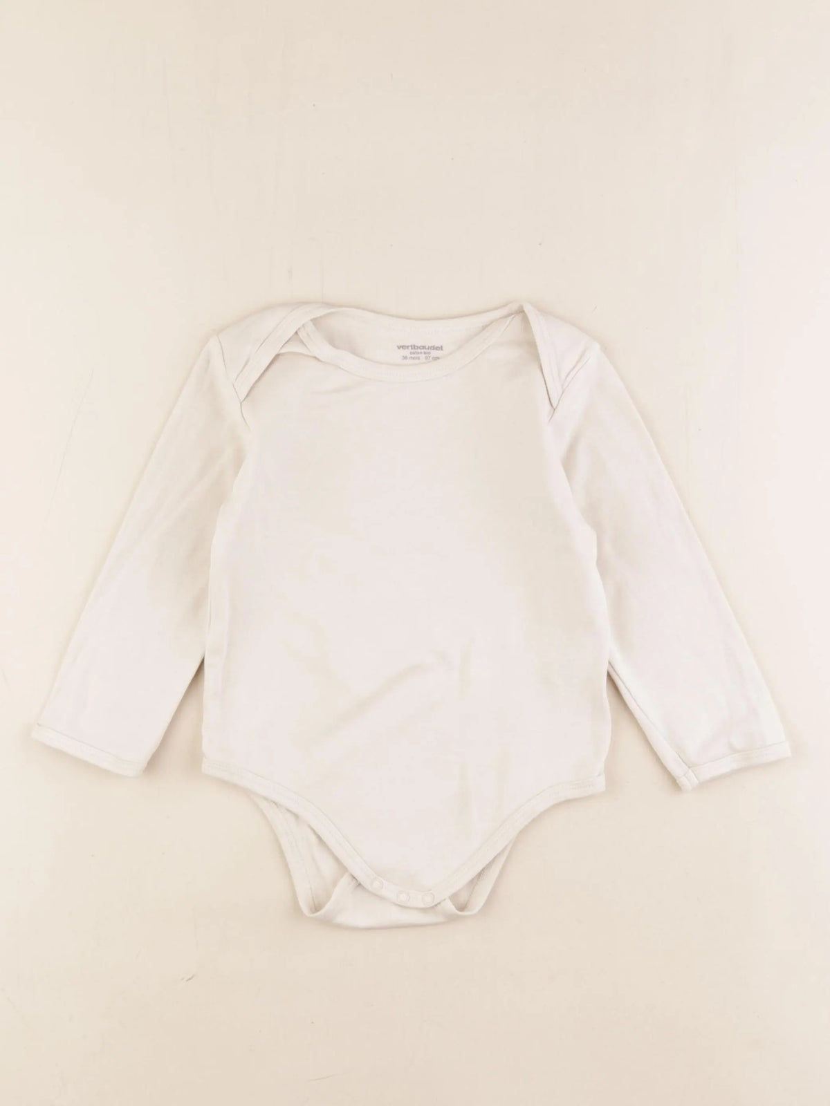 Vertbaudet - body beige - 36 mois