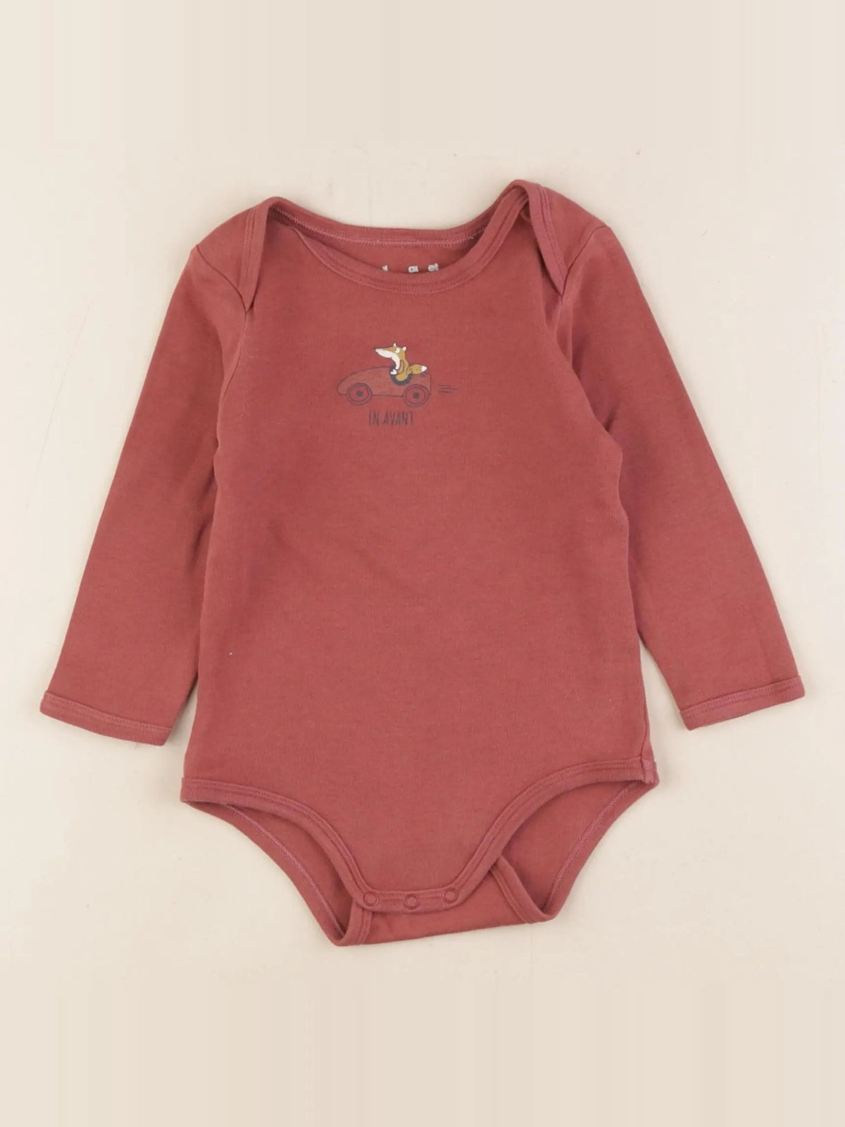 Vertbaudet - body marron - 18 mois