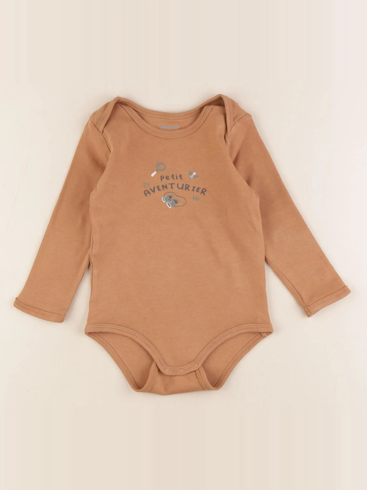 Vertbaudet - body marron - 24 mois