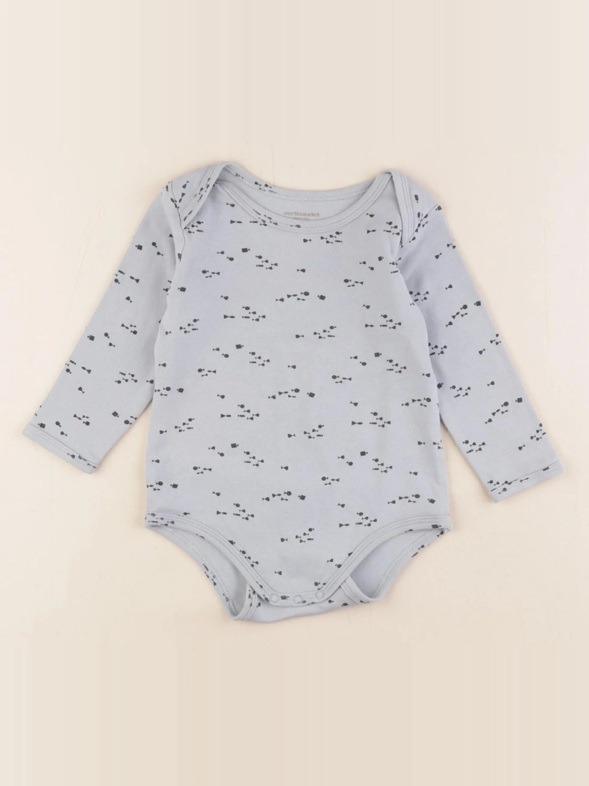 Vertbaudet - body bleu - 24 mois