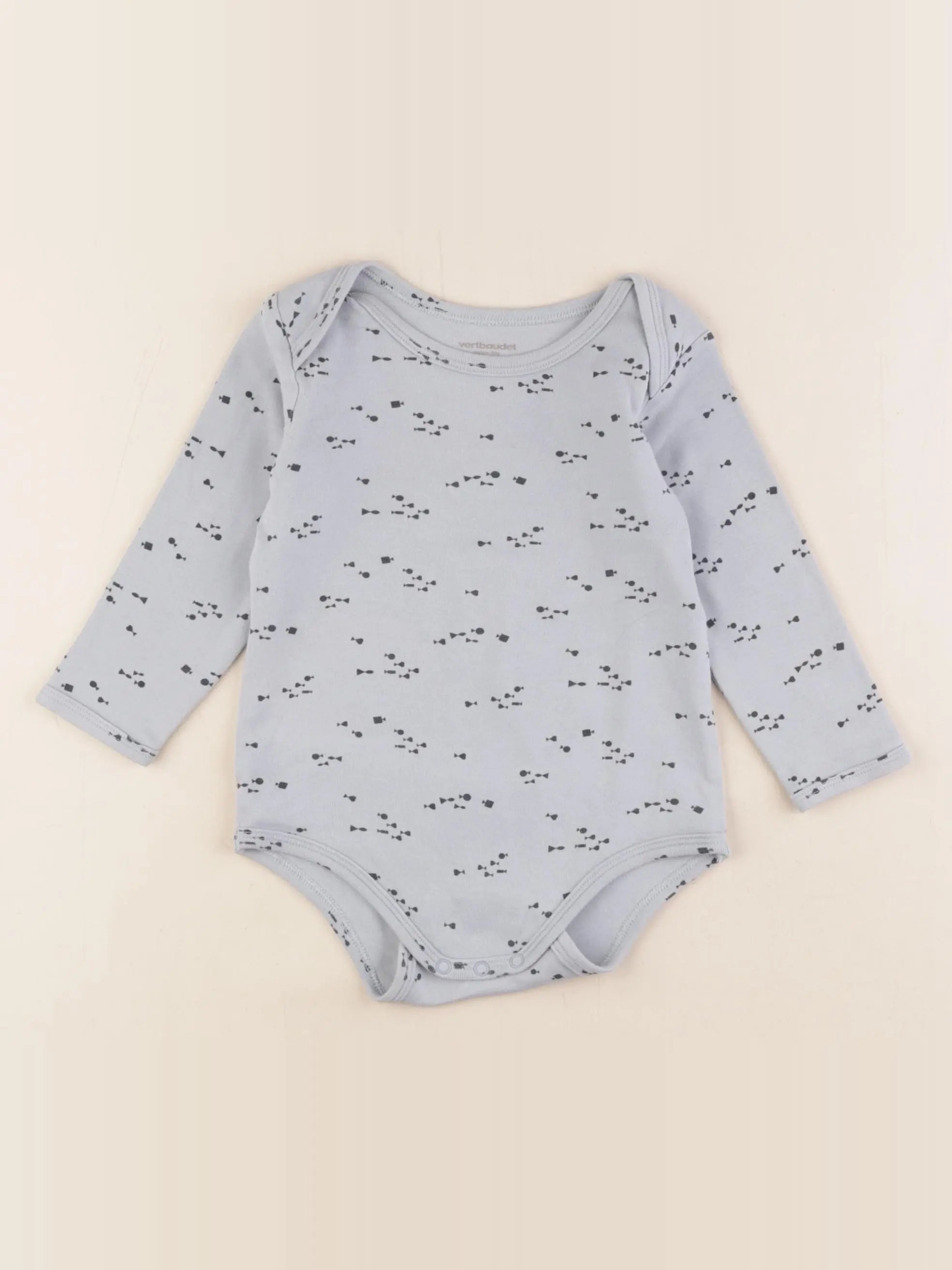 Vertbaudet - body bleu - 24 mois