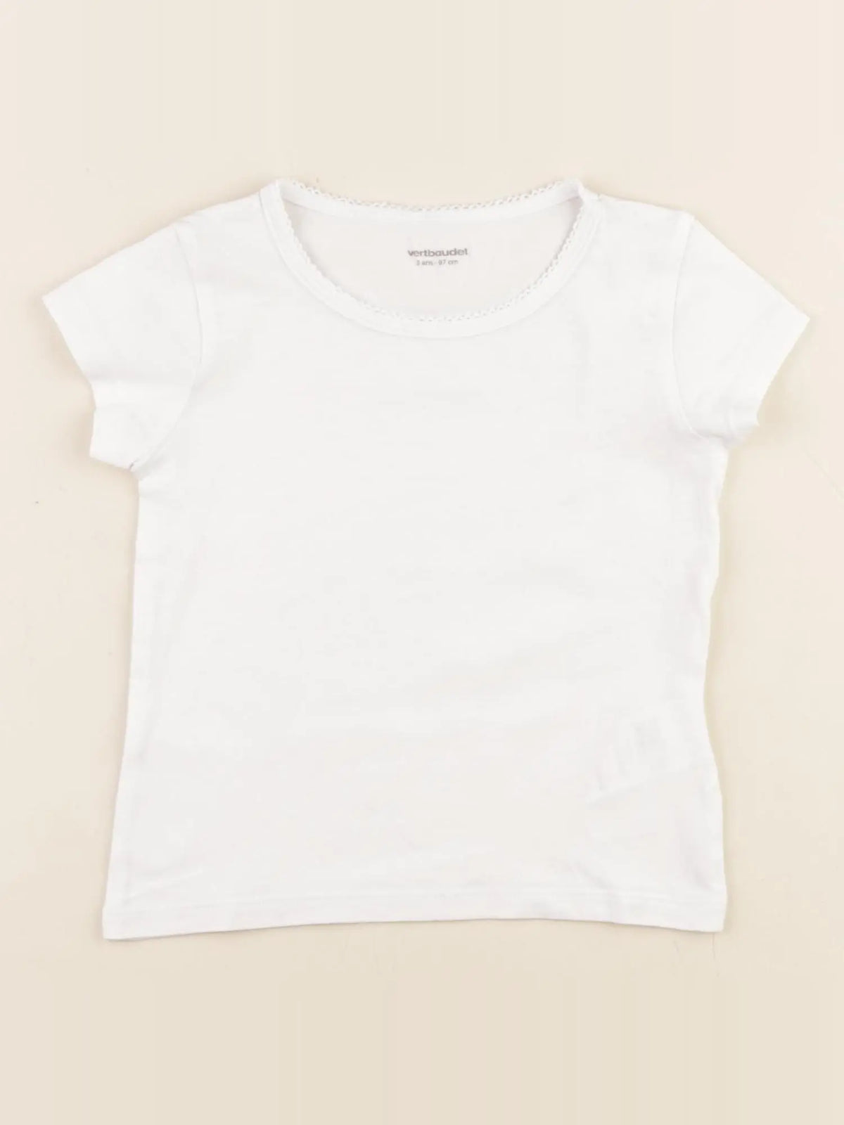 Vertbaudet - maillot de corps blanc - 3 ans