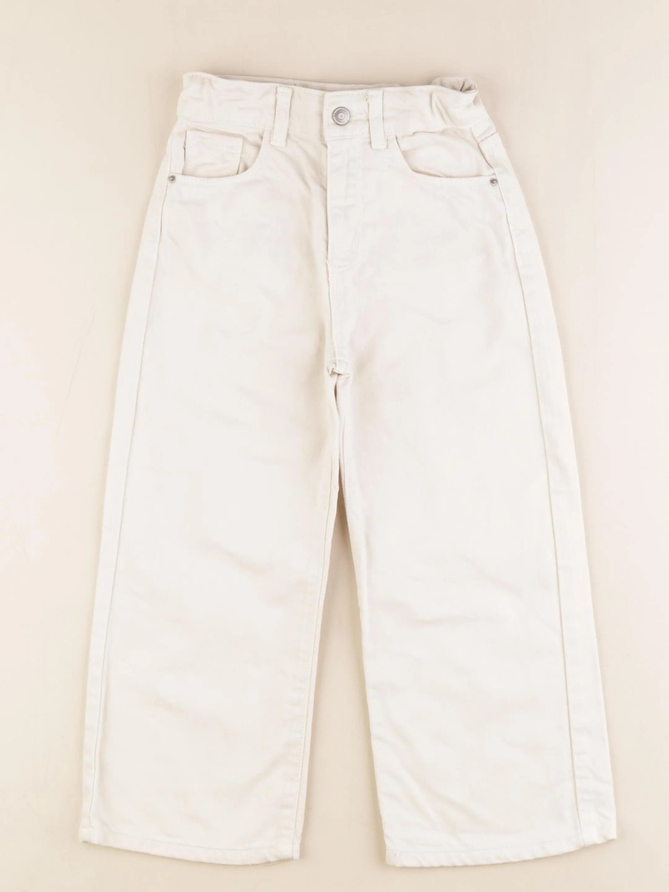 Vertbaudet - jean beige - 6 ans