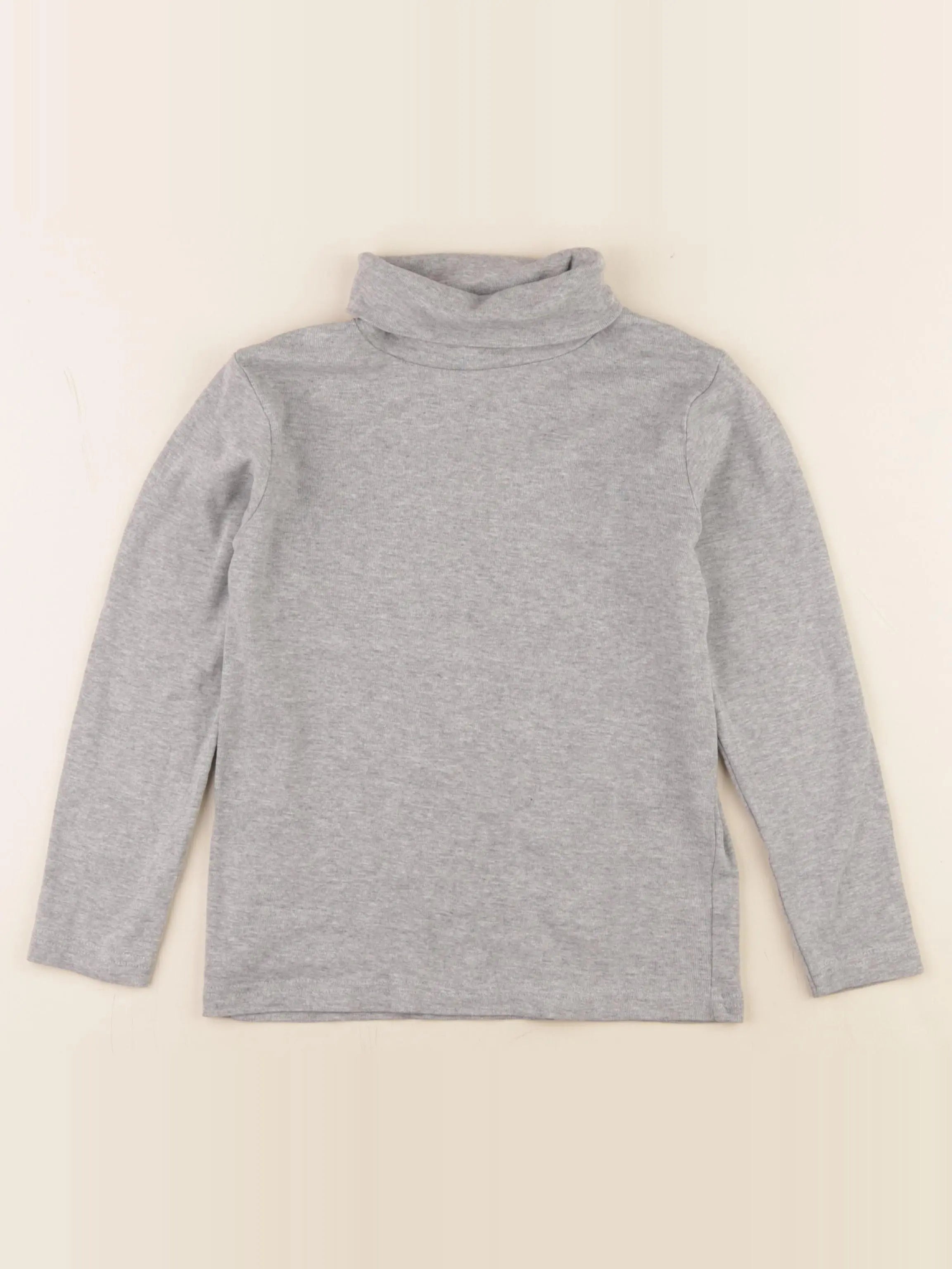Vertbaudet - sous-pull gris - 8 ans