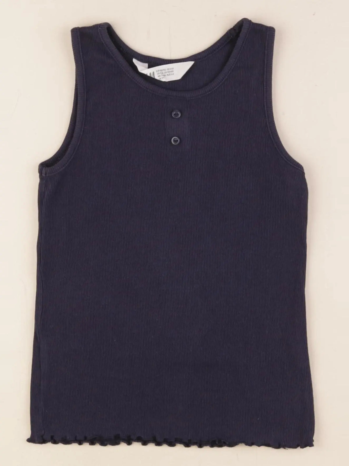 H&M - débardeur bleu - 4/6 ans