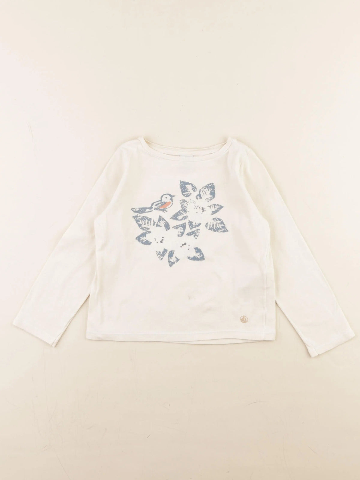 Petit Bateau - tee-shirt beige - 5 ans