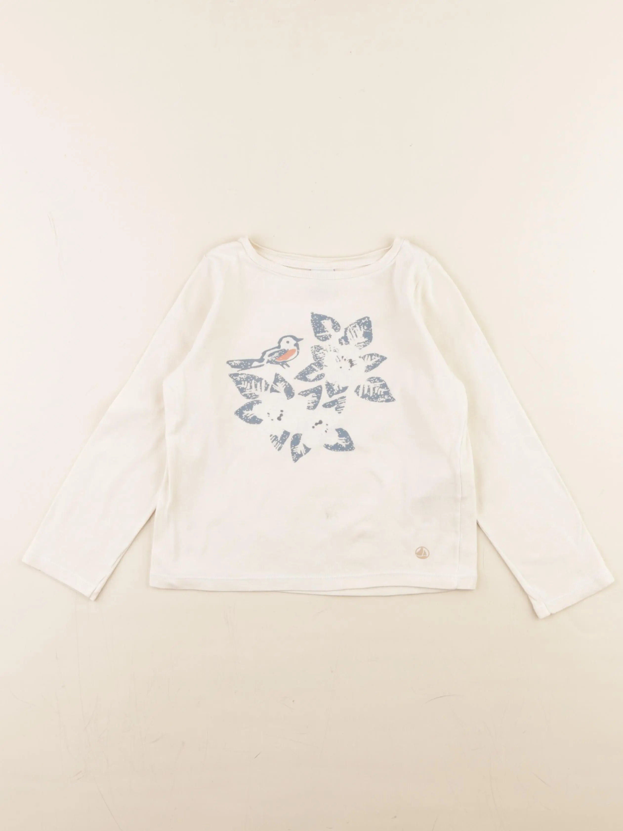 Petit Bateau - tee-shirt beige - 5 ans