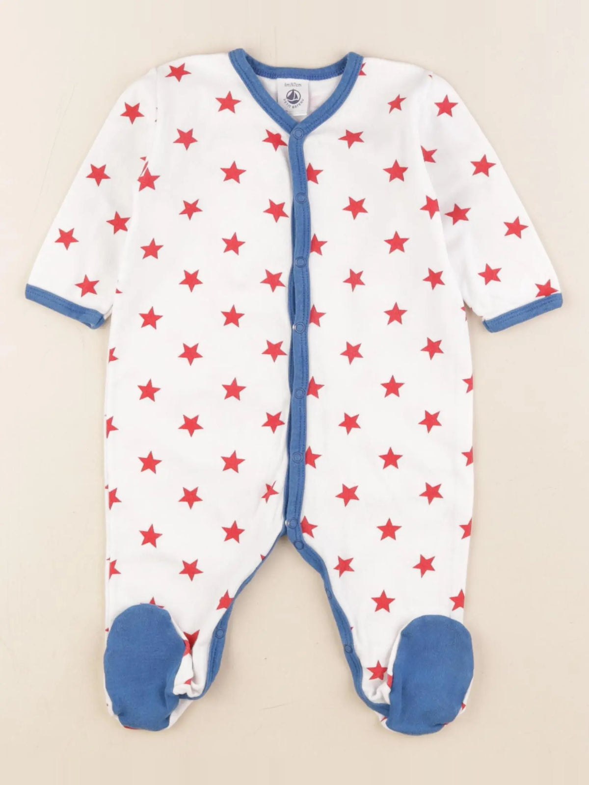 Petit Bateau - pyjama coton multicolore - 6 mois