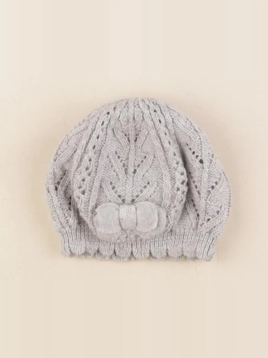 H&M - bonnet gris - 2/6 mois