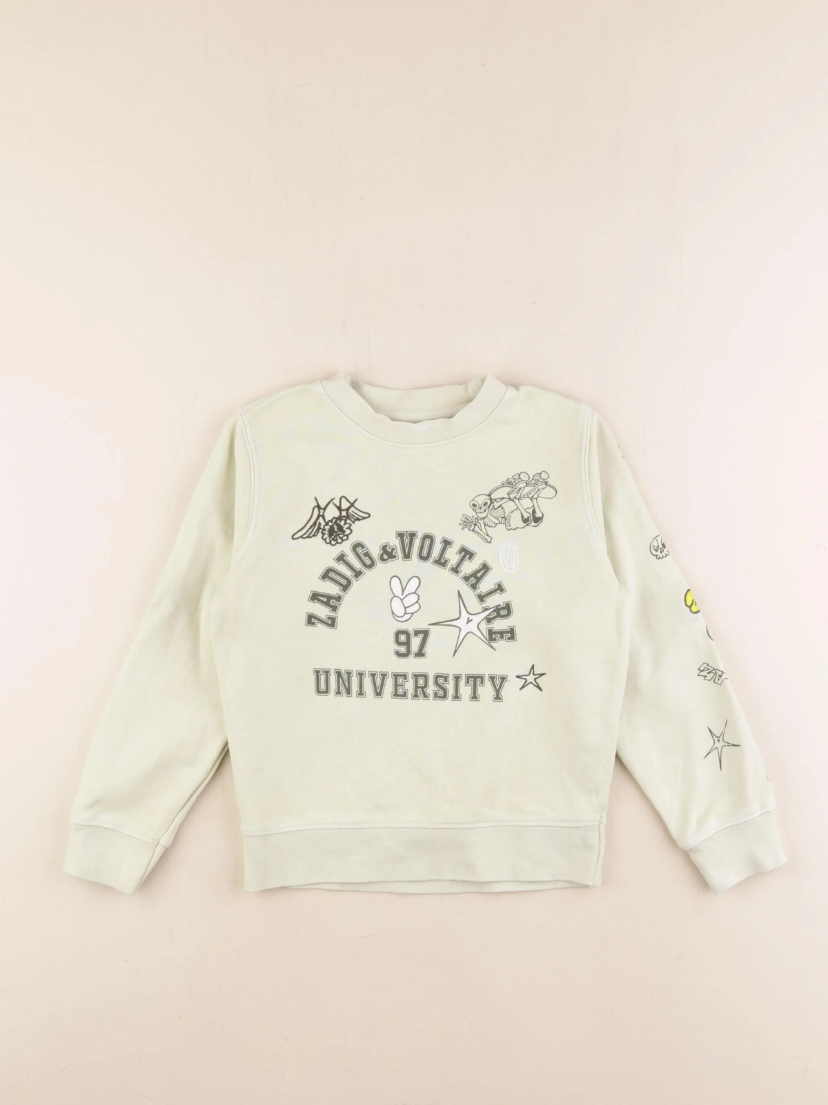 Zadig & Voltaire - sweat vert - 6 ans