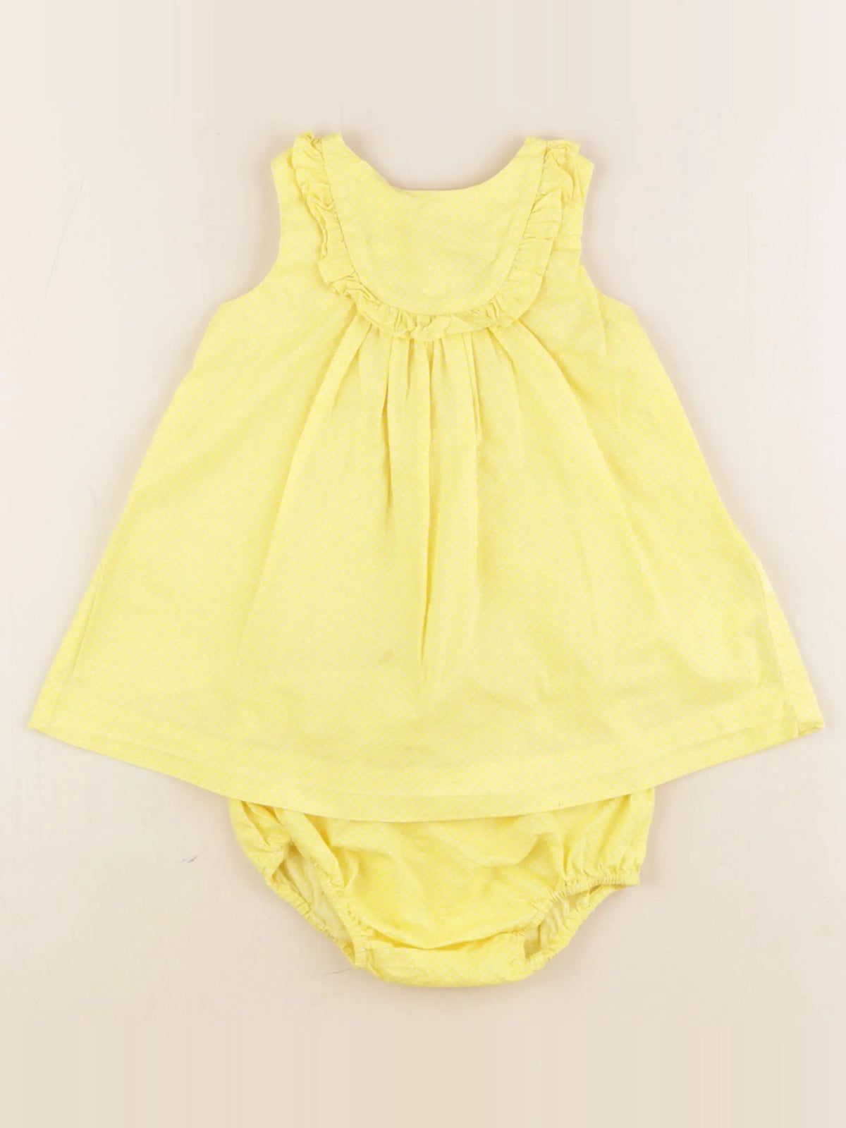 Jacadi - robe jaune - 12 mois