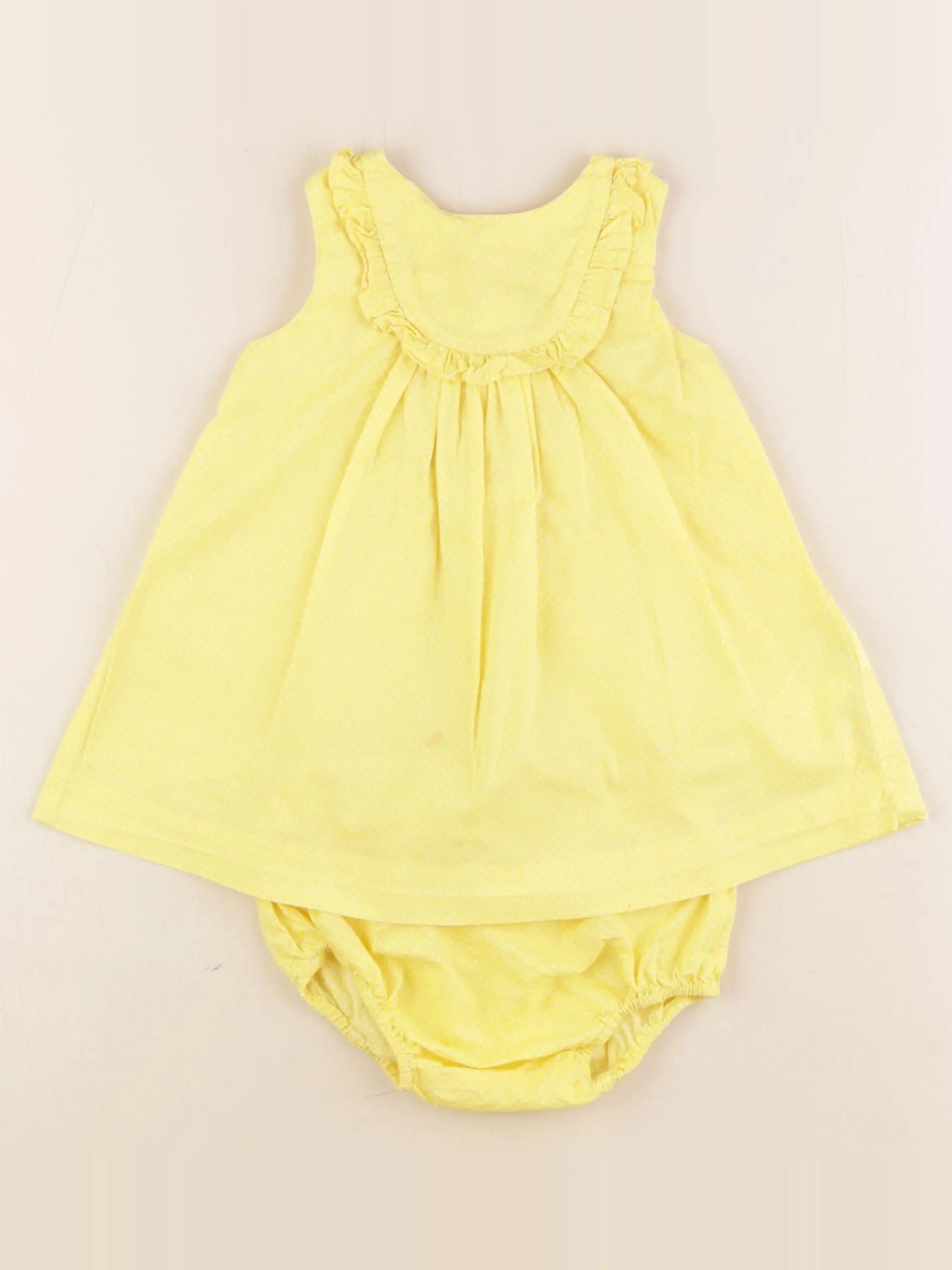 Jacadi - robe jaune - 12 mois