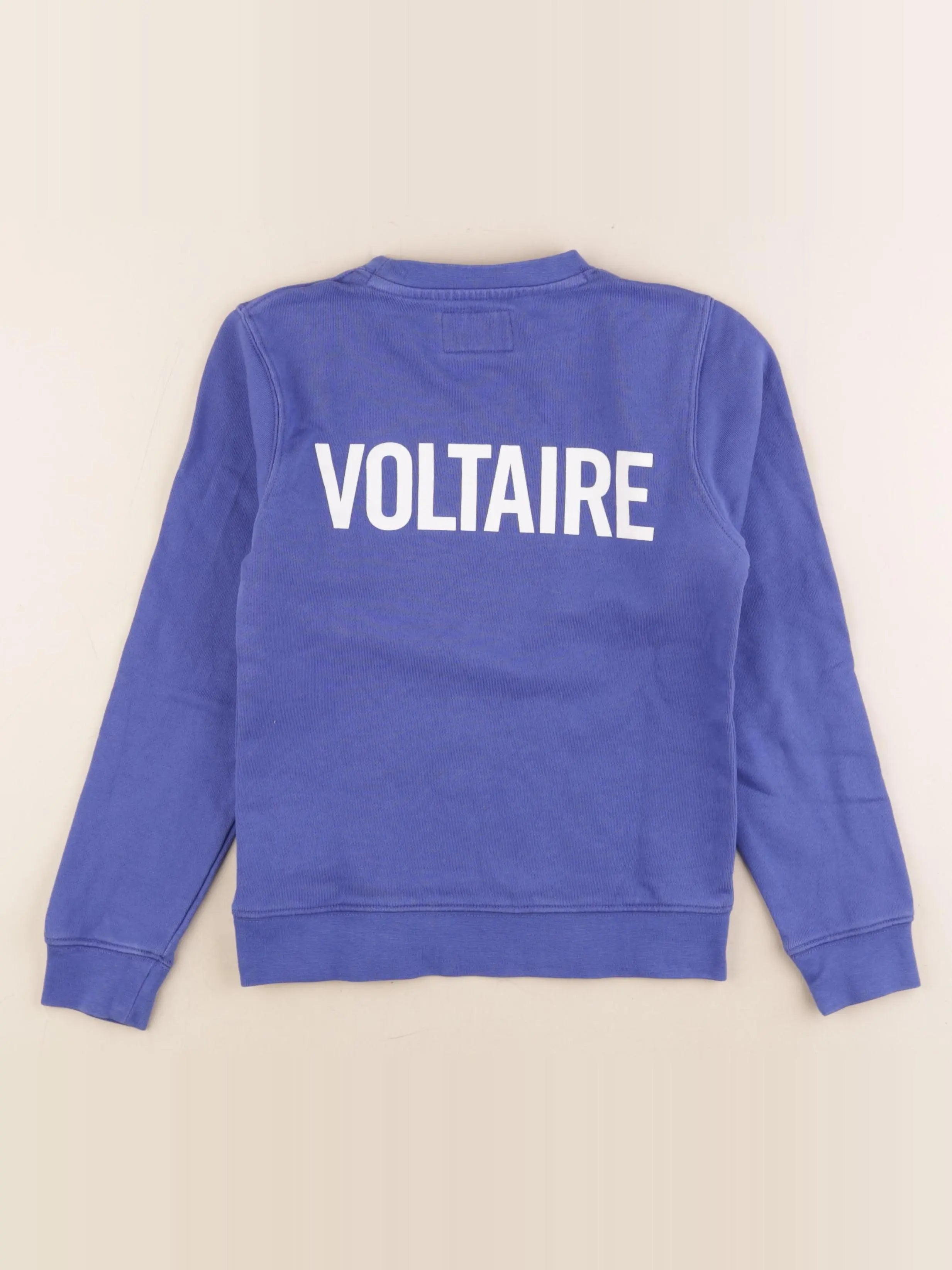 Zadig & Voltaire - sweat imprimé au dos bleu - 8 ans